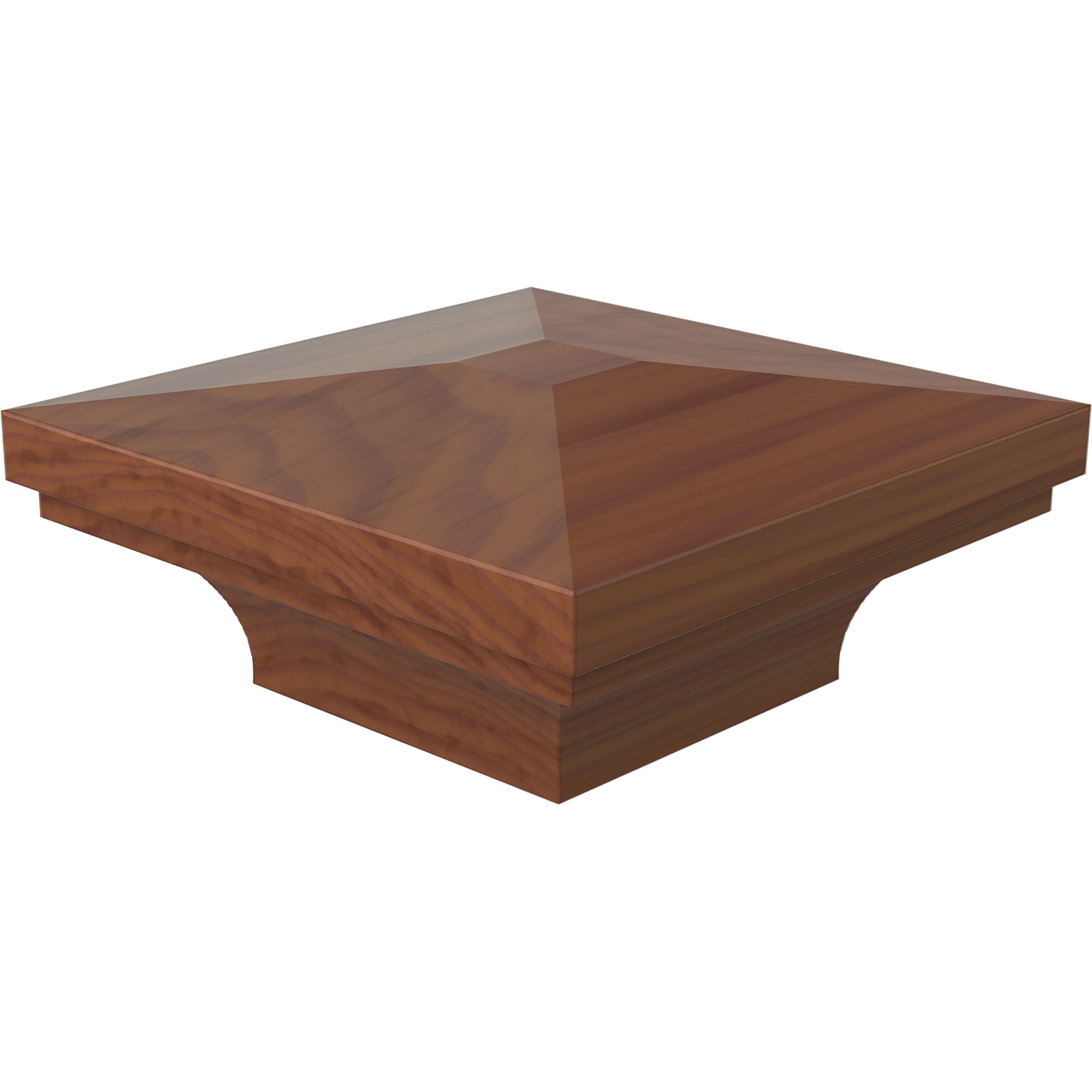 L.J. Smith Stair Systems LJ-9012-C 6.125-in x 1.75-in Unfinished Cherry Stair Newel Post Cap