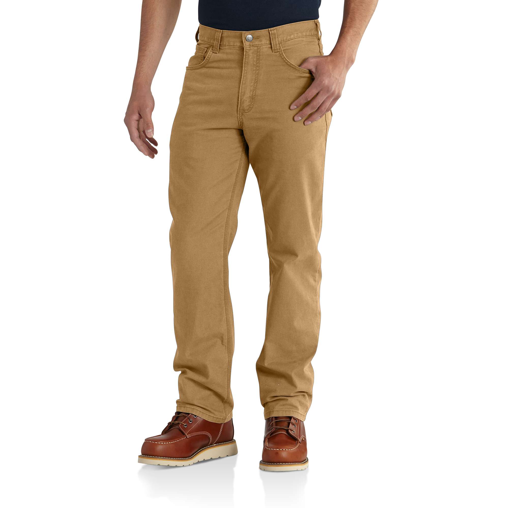 Carhartt Mens Relaxed Fit Hickory Canvas (38 X 32)