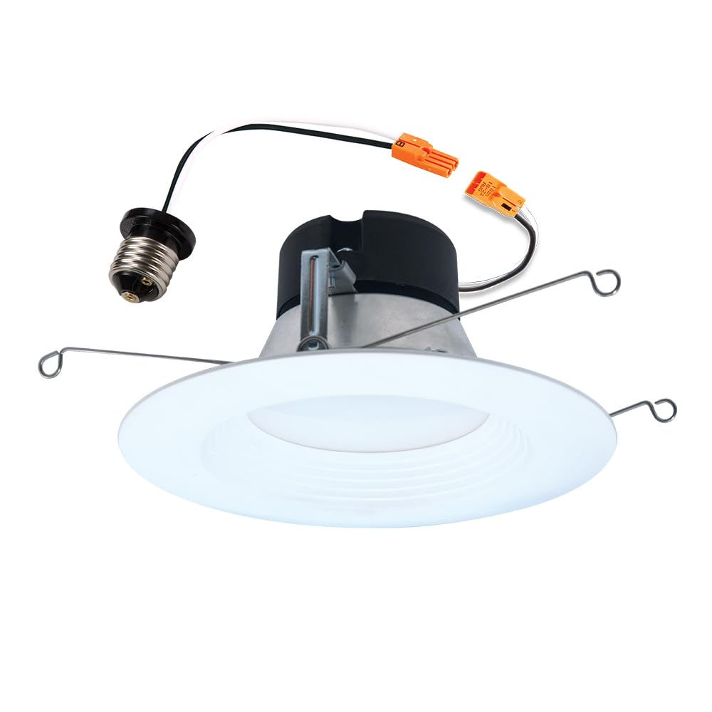 Halo  5/6 in LED Retrofit Baffle Trim 750 lm 5-Color Temp Dimmable White (LT56079FS1EWHR)