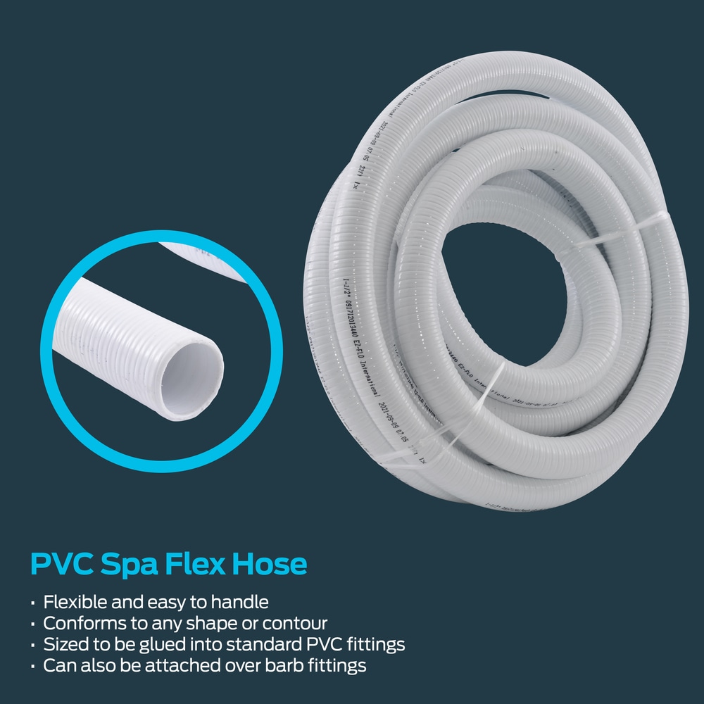 Ez-flo 1-in Inner Diameter PVC Spa Flex Hose (By-the-Foot) 98642