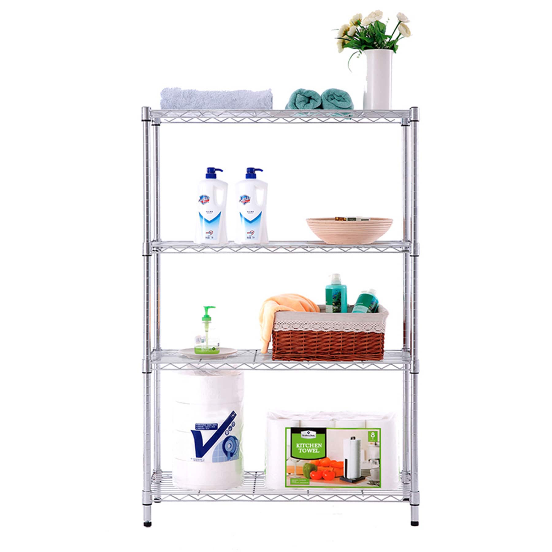 Element System 10001-00005 10001 Rail 2 Rows / 2 Pieces / 4 Dimensions / 3  Colours/L = 50 cm/White Aluminium/for Shelving System Support/Wall Shelf