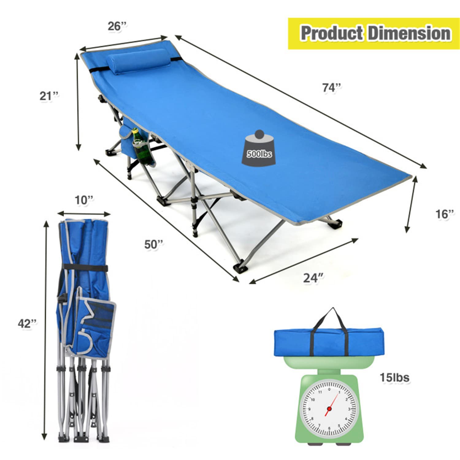 BABOOM BOM-70768BL-CO Beach-Camping-Chairs - View #5
