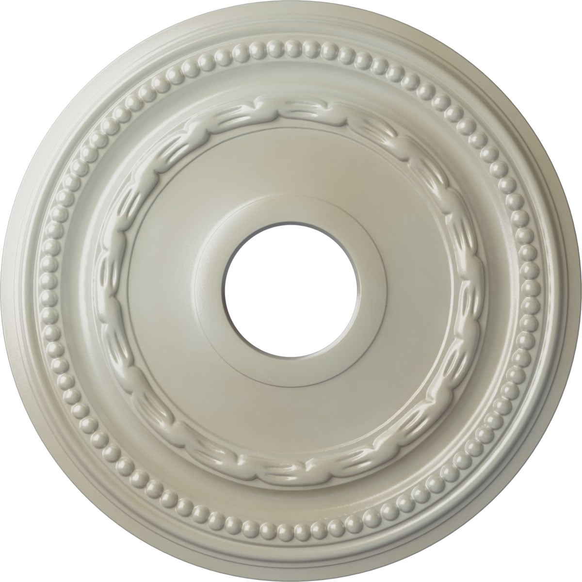 Ekena Millwork CM15FEFBS Federal 15.375-in W x 15.375-in L Painted Flash Blue Polyurethane Whole Ceiling Medallion