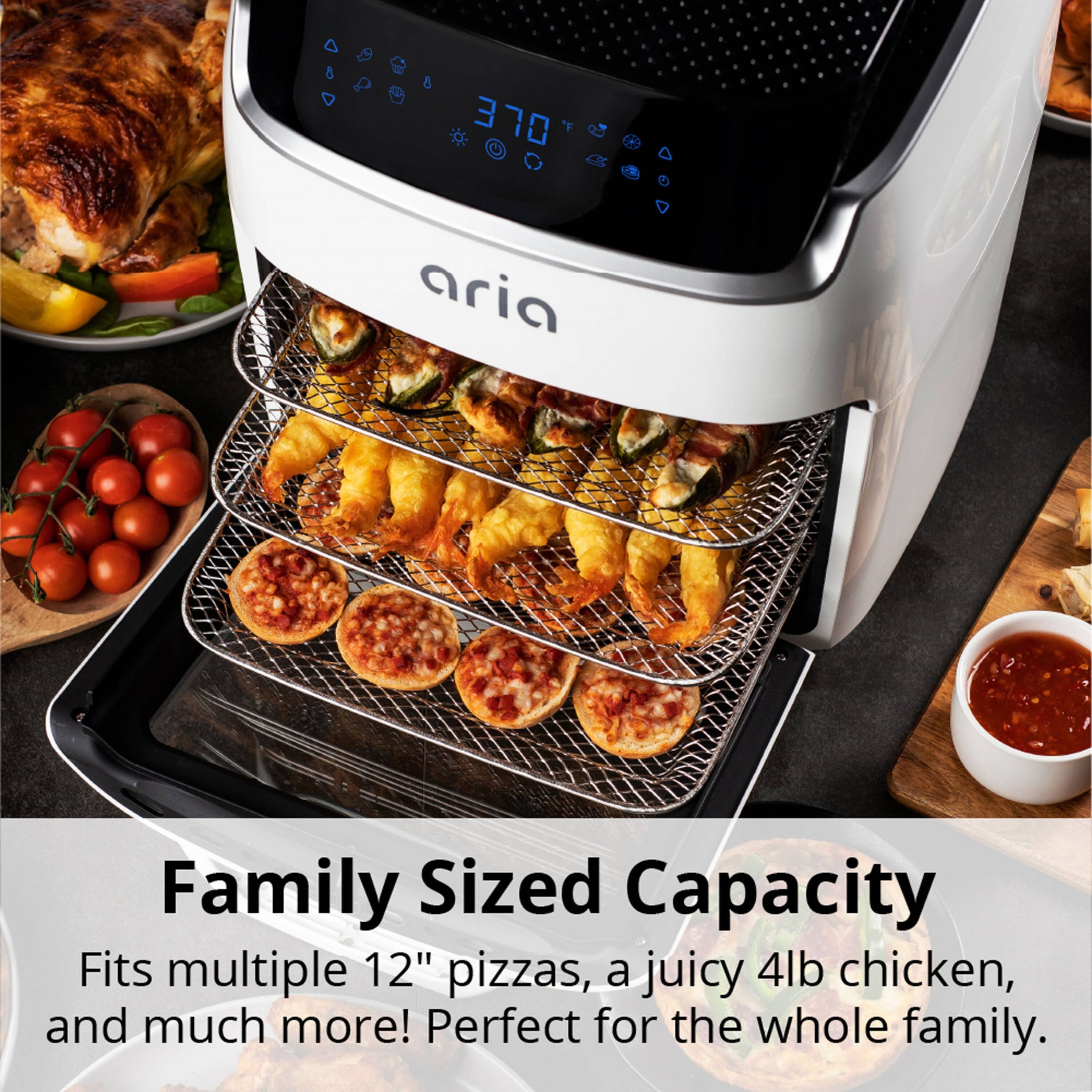 Aria wave 36 Quart Air Fryer - Multifunctional, Touch Control, UL