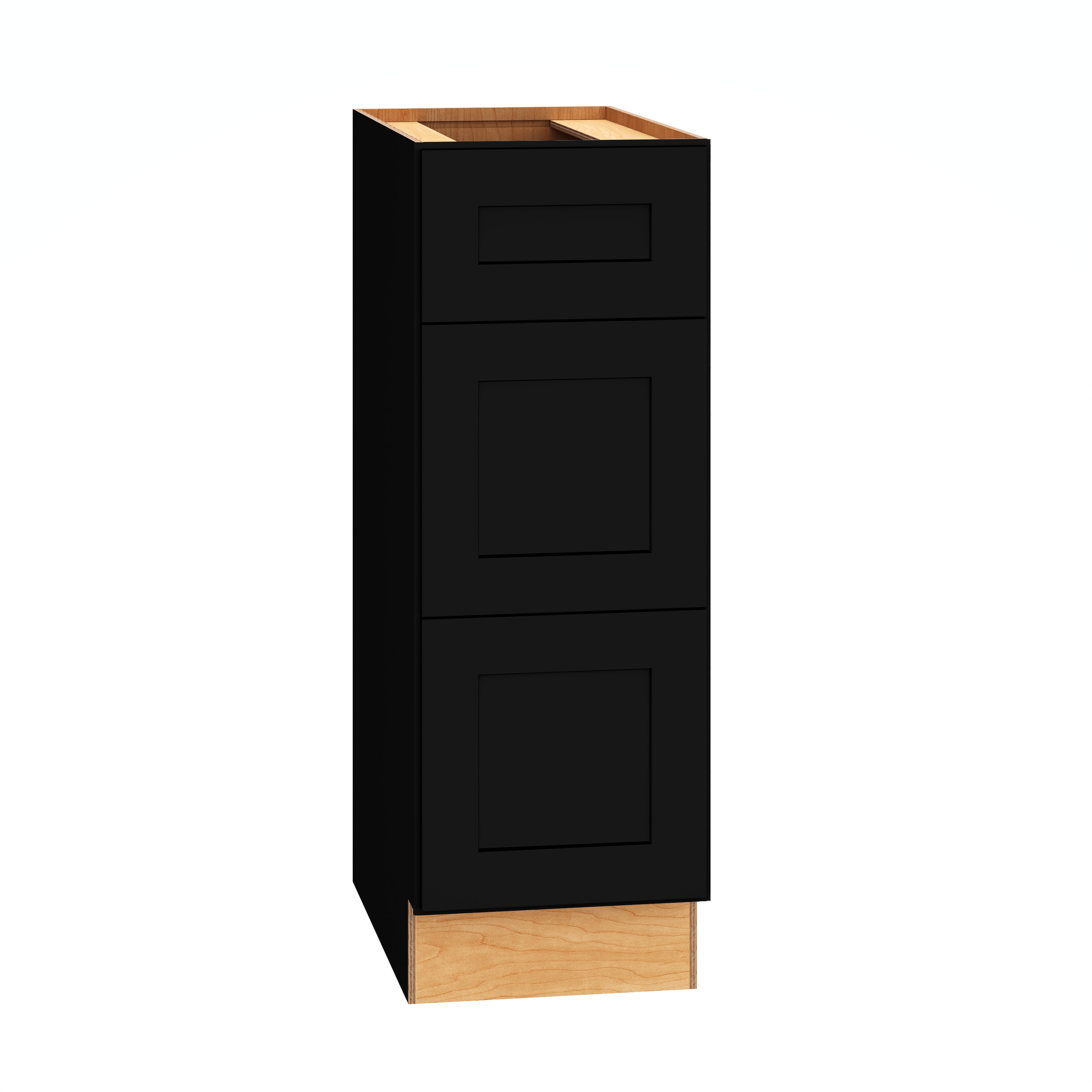 Diamond Express 61I-VDB123421 Jamestown 12-in W x 34.5-in H x 21-in D Black 3 -Drawer Wood Wall-mount Cabinet Banks