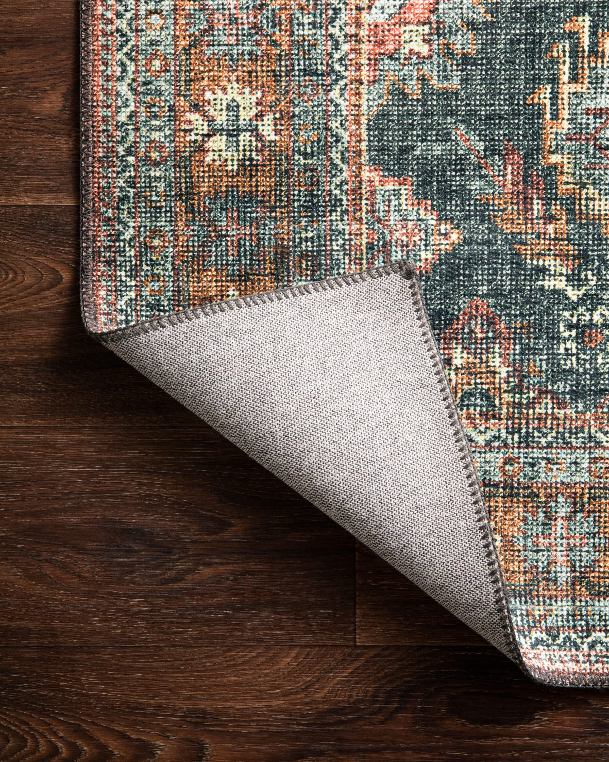 Elysian Blue 90"x114" Hand-Knotted Synthetic Area Rug