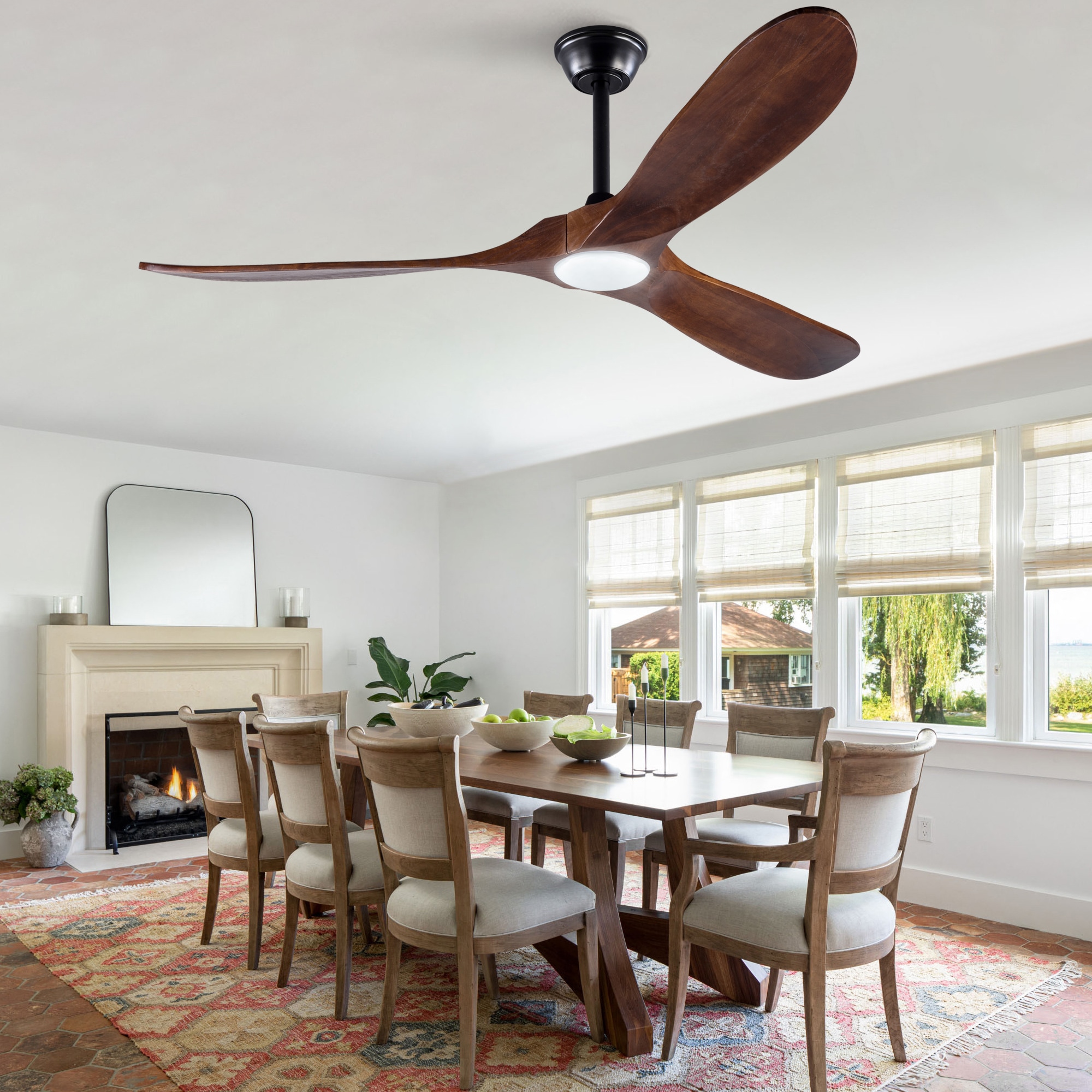 YOTOO 60SH-1690BK-1LT Ceiling-Fans - View #3