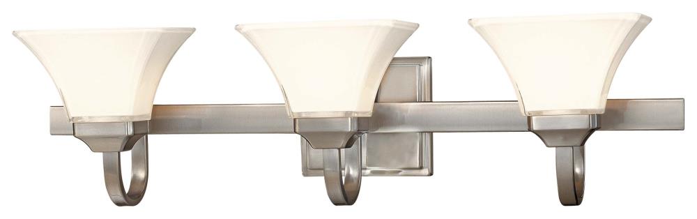 Minka Lavery 6813-84 Agilis 32-in 3 -Light Brushed Nickel Modern/contemporary Vanity light bar