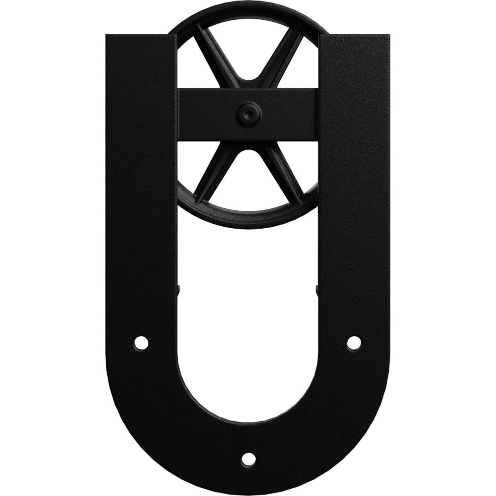 Goldberg Brothers GB60014R2WMB Matte Black Indoor Horseshoe Single Double Barn door hanger