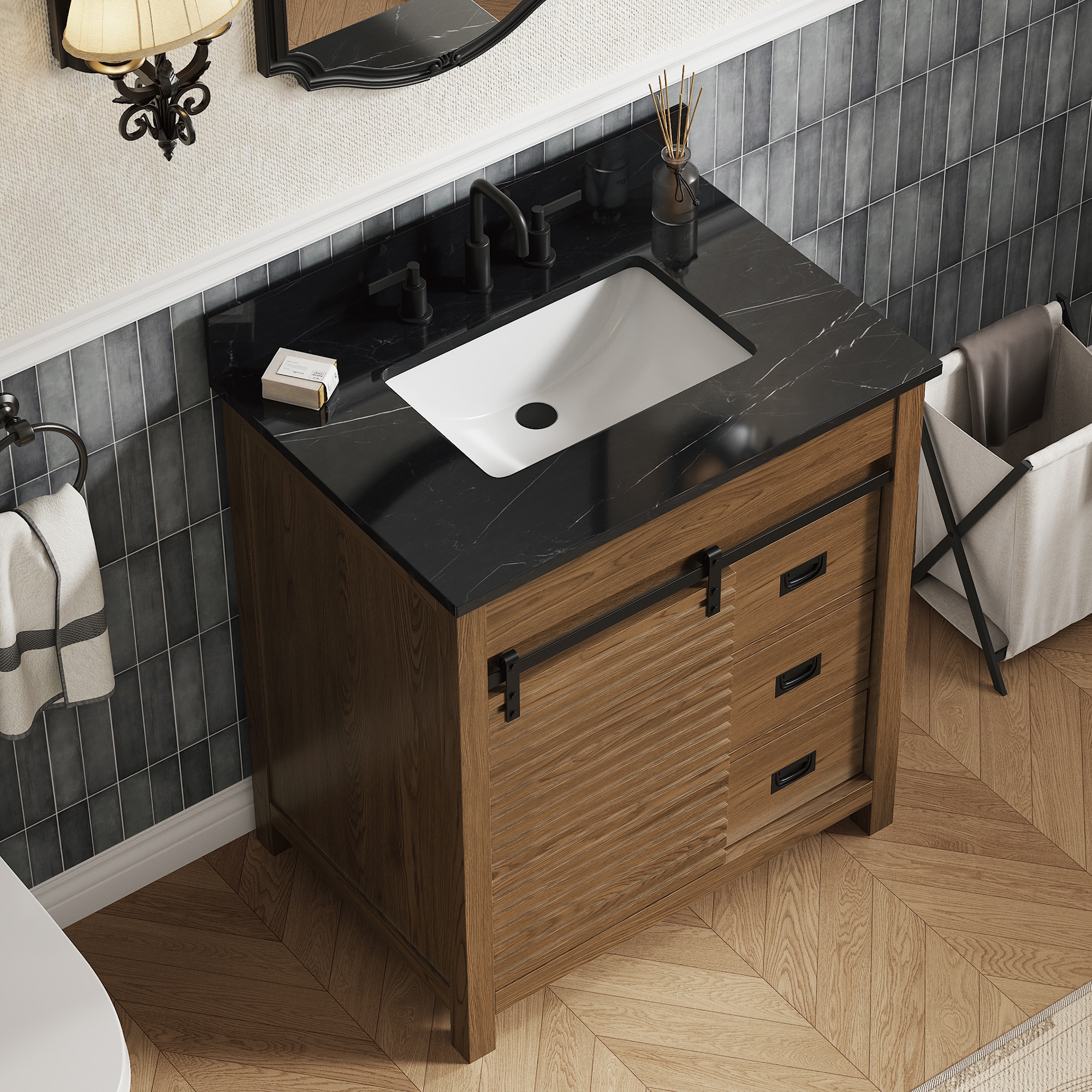 DELUXE LIVING V24027-30BA Bath-Vanity-Combo - View #10