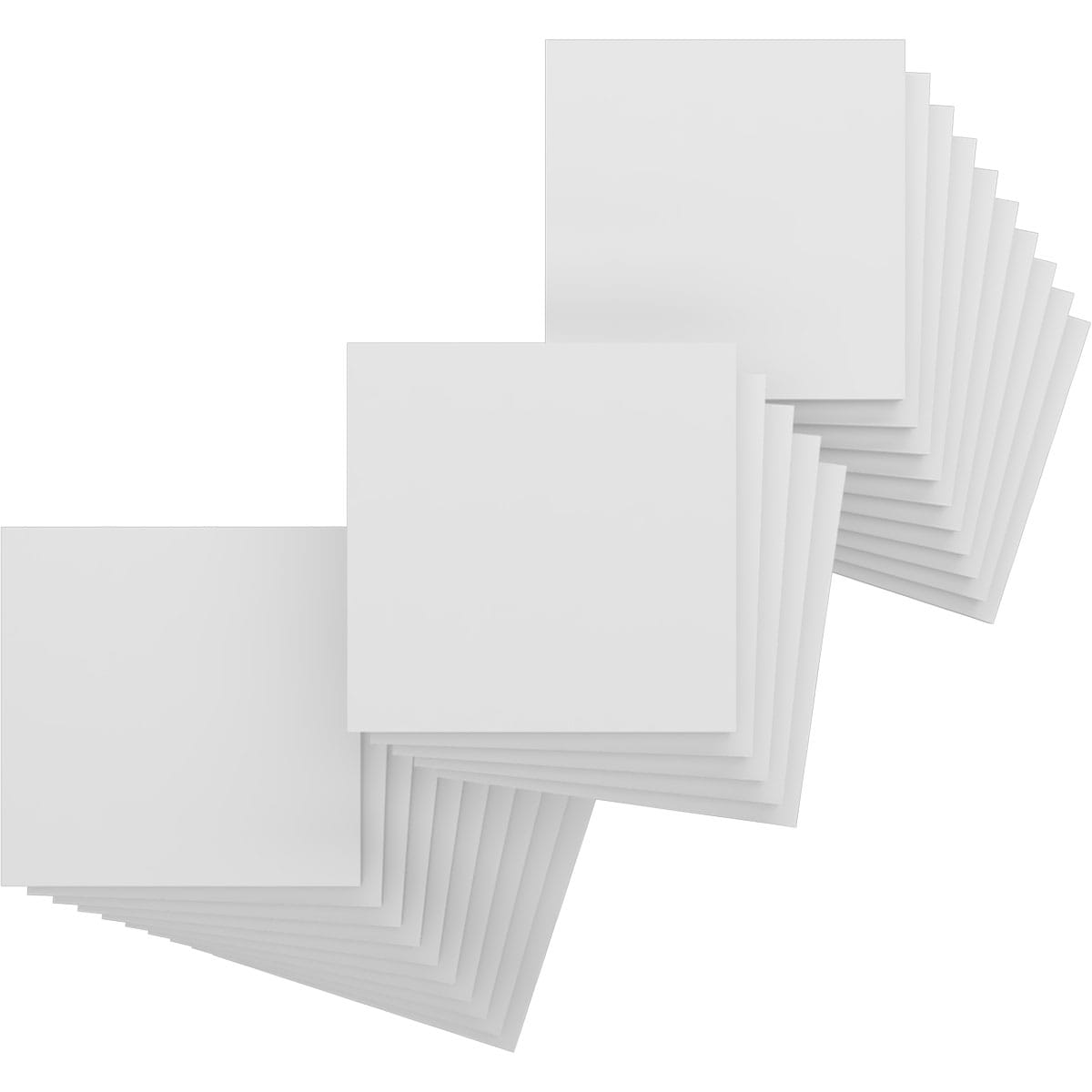 Ekena Millwork HBP08X08X375DUN 7-3/4-in x 7-3/4-in Smooth Paintable/Stainable White PVC Wall Panel ( 25 -Pack, Covers 0.42-sq ft )