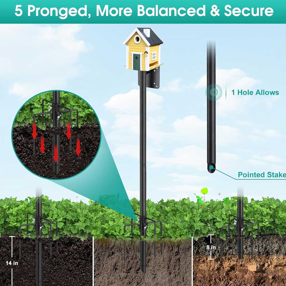 Aoibox LABZB0826031 Bird-Feeder-Accessories - View #2