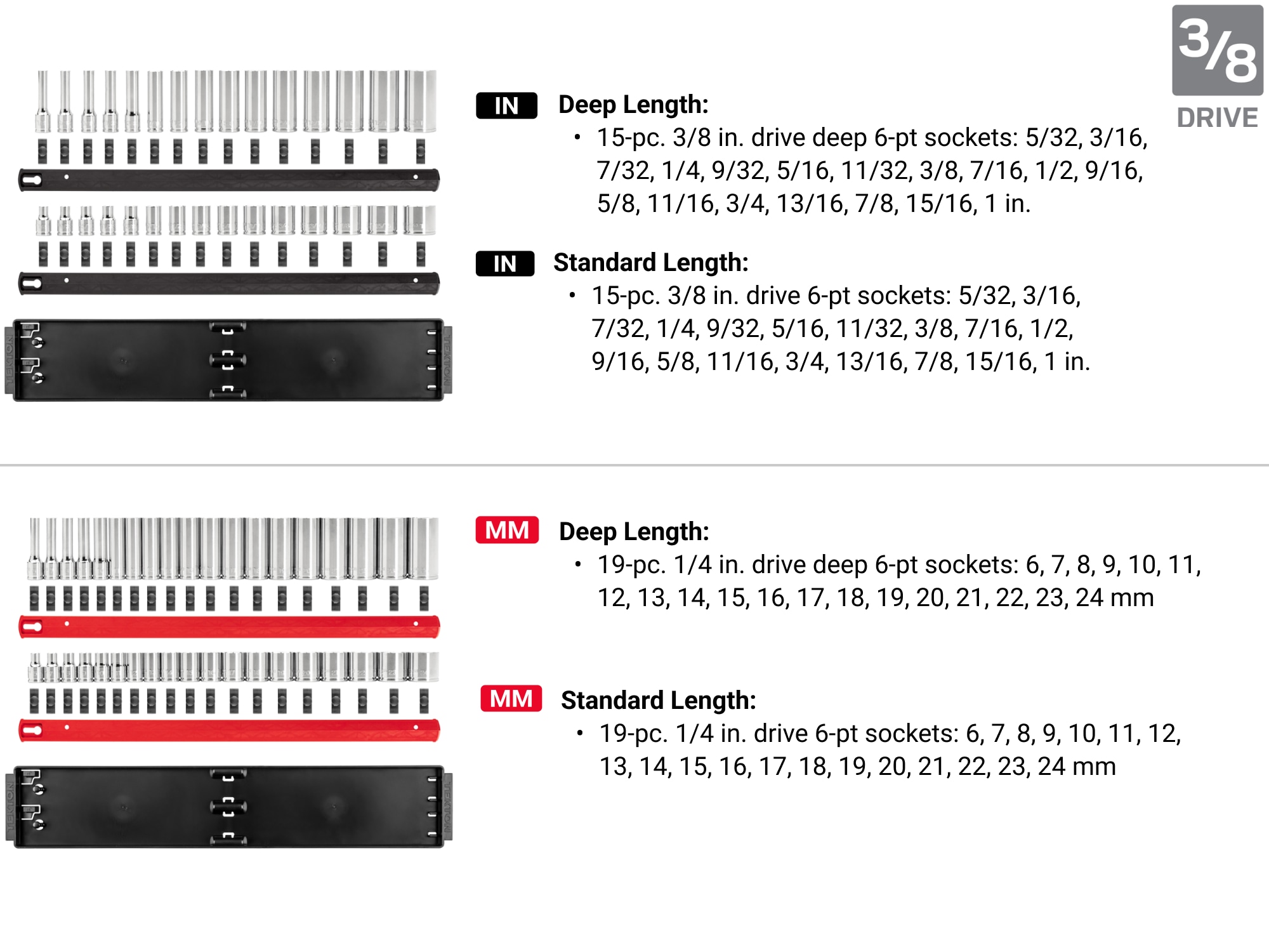 TEKTON SHD99202 Socket-Sets - View #6