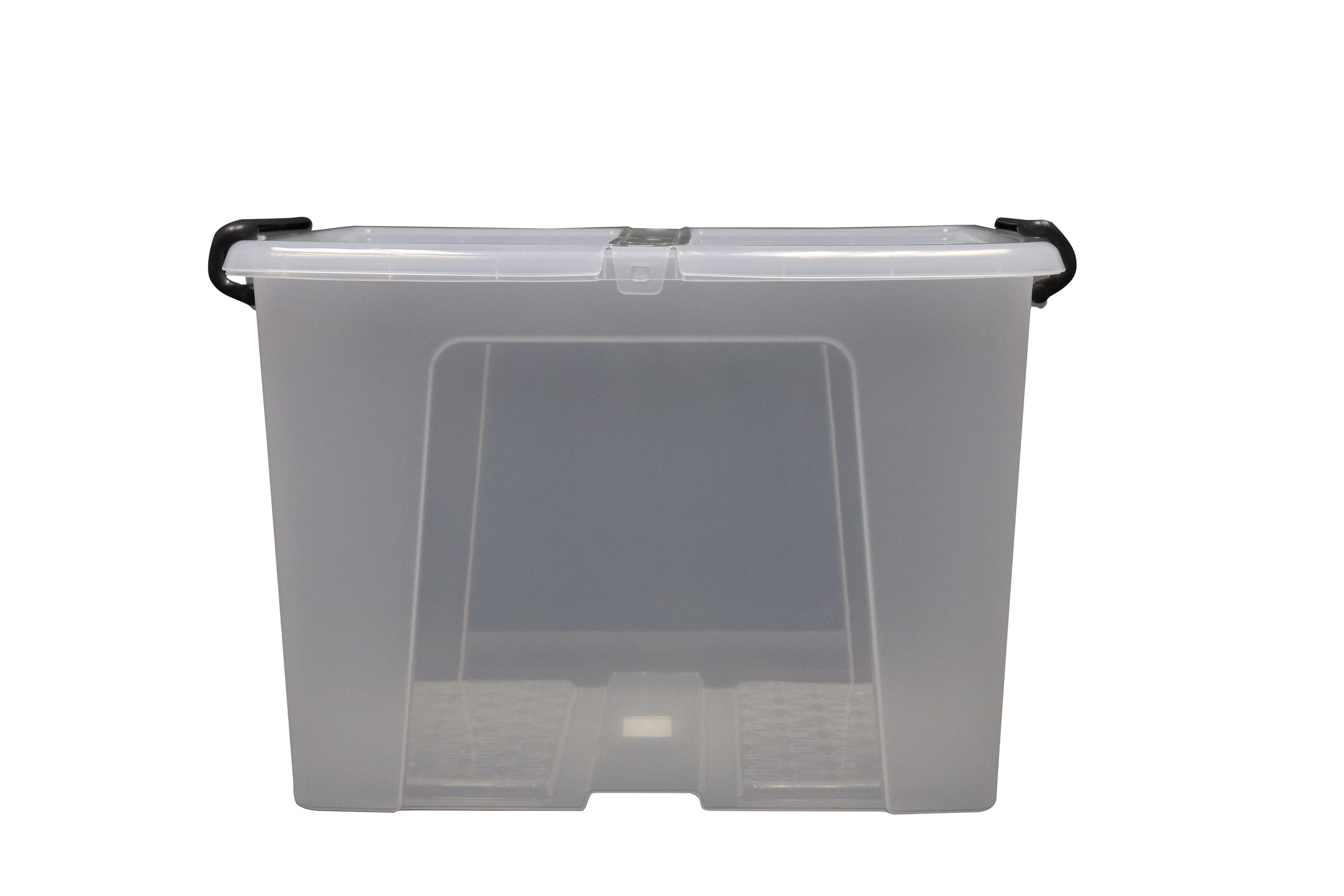 Strata Urban Store Large 10.5-Gallons (42-Quart) Clear Heavy Duty Tote with  Latching Lid in the Plastic Storage Containers department at