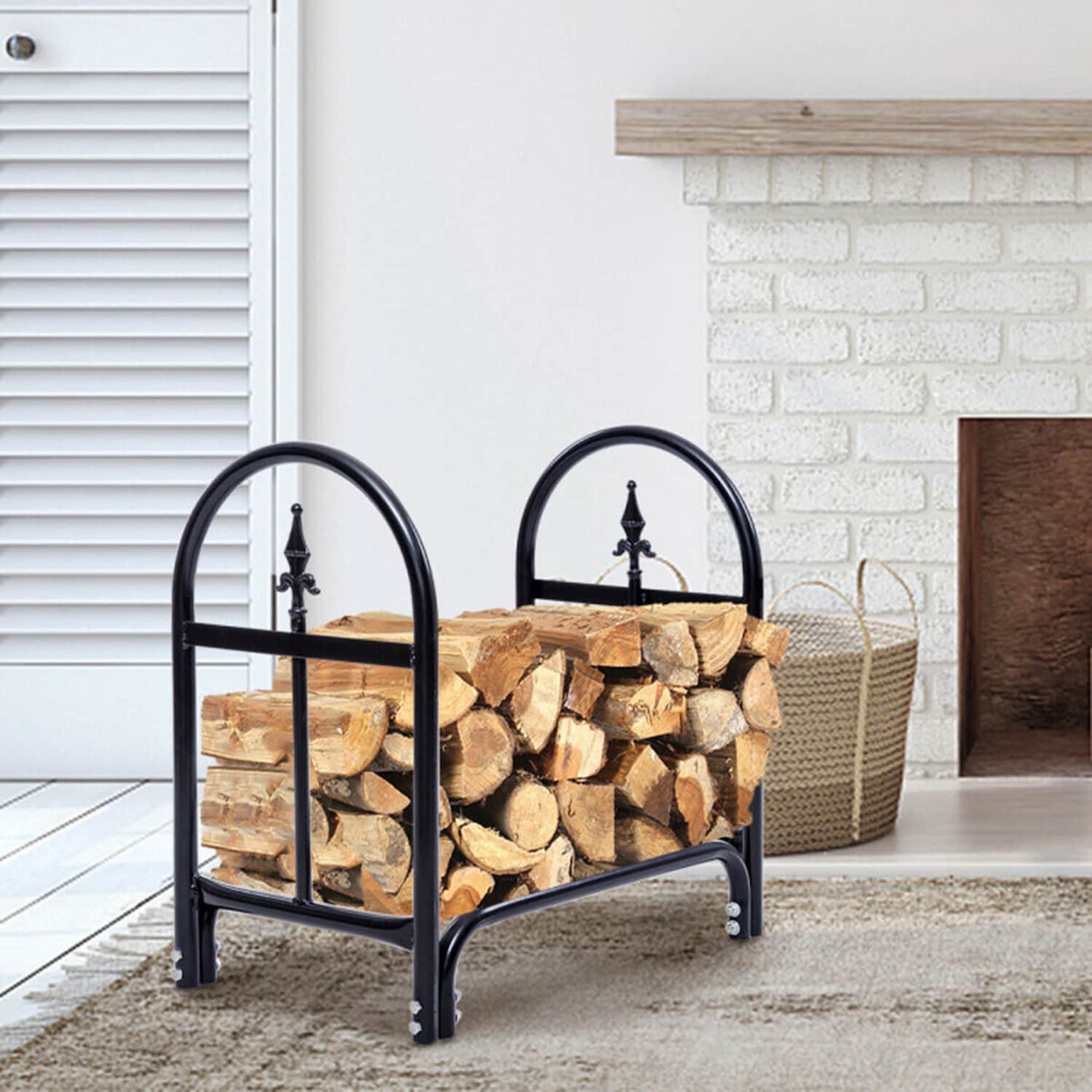 Mondawe MO-GT3190 13-in x 23.5-in x 23-in Steel Log rack