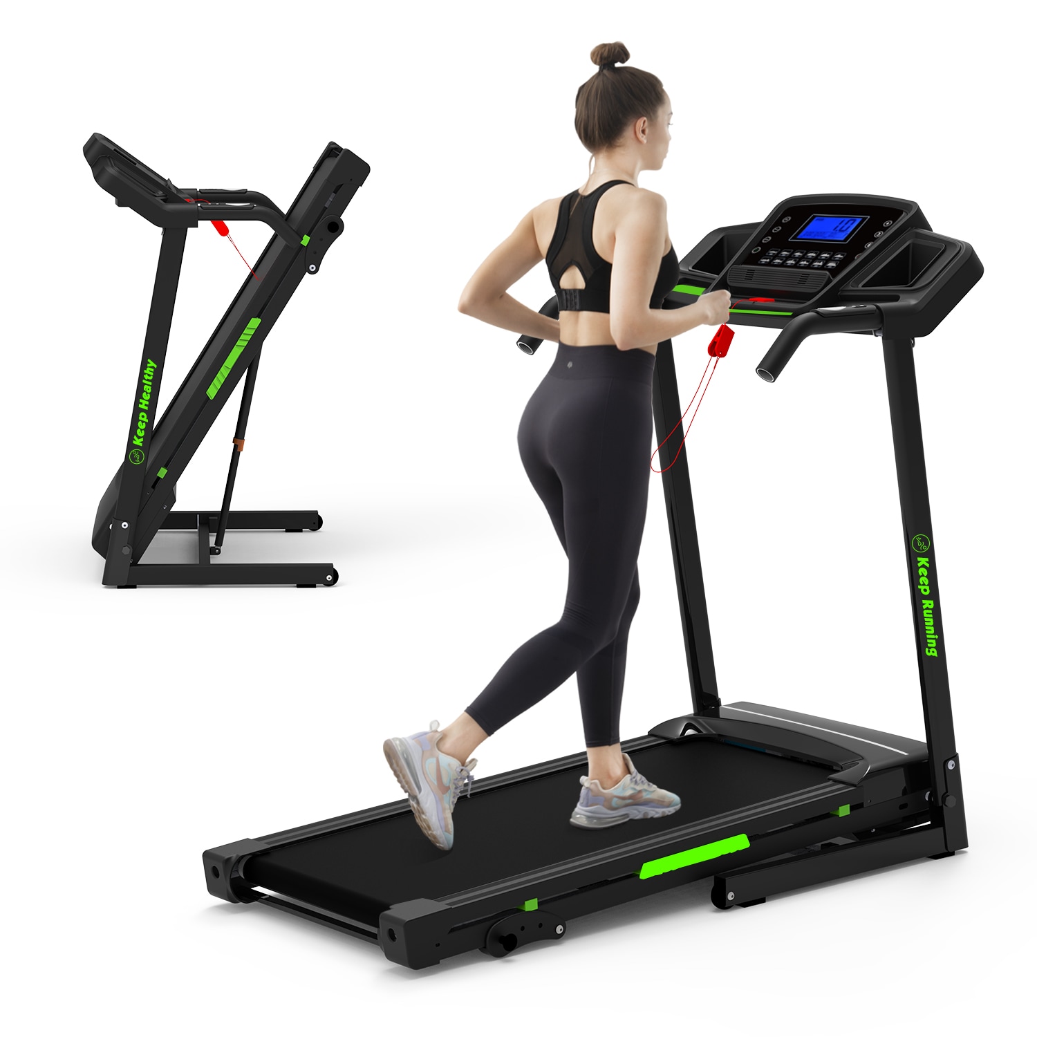 Siavonce XH93AAL Foldable Treadmill Foldable Treadmill with Incline Adjustment