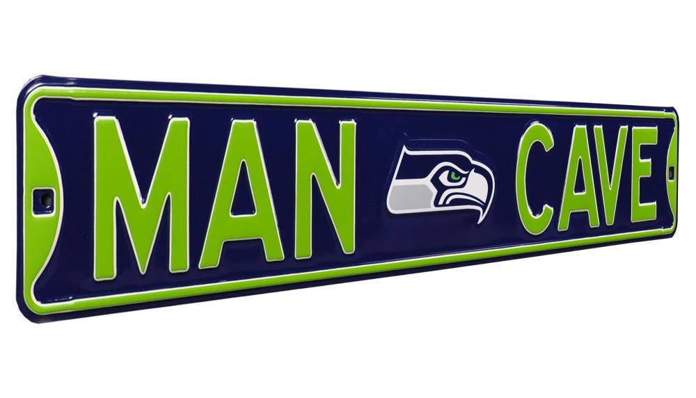 Authentic Street Signs Seattle Seahawks 6-in x 36-in Metal Blank Sign at