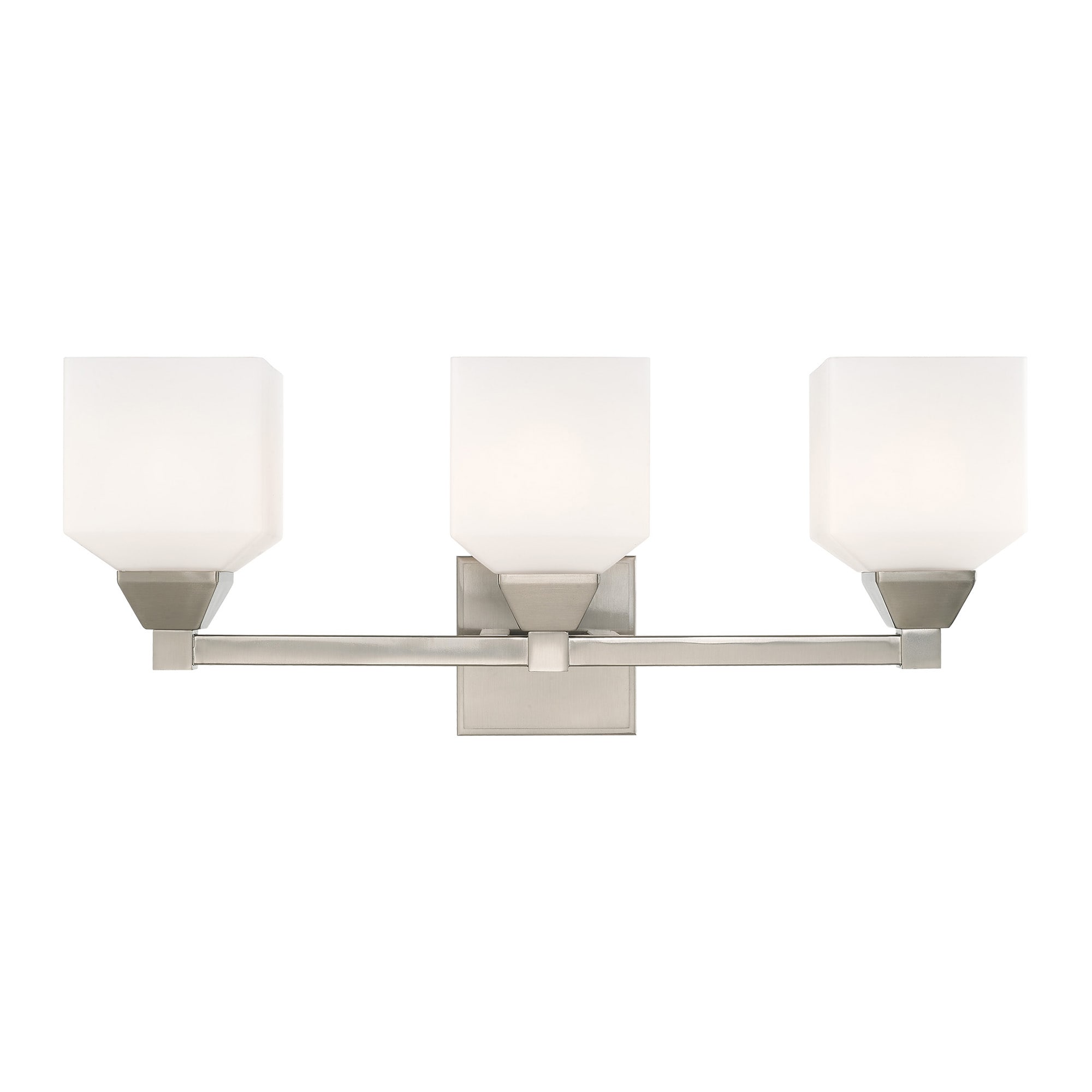 Livex Lighting 10283-91 Aragon 23-in 3 -Light Brushed Nickel Transitional Vanity light