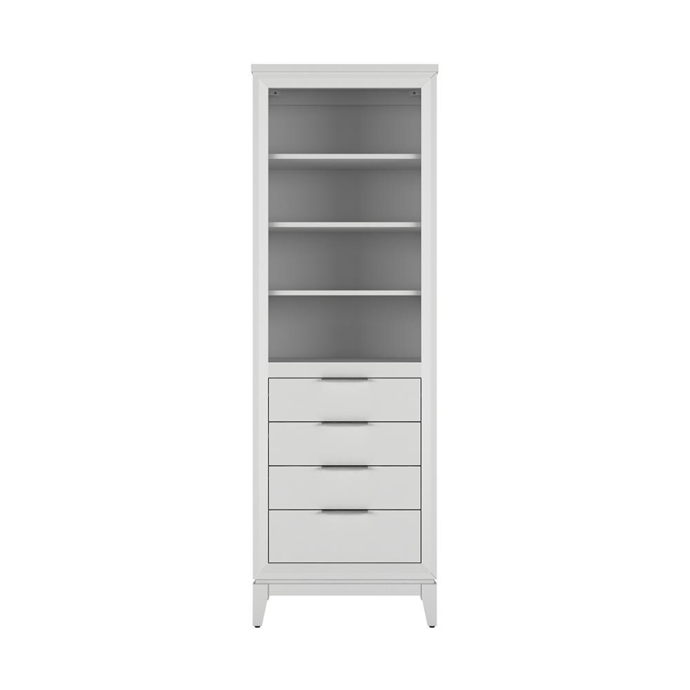  1192FC-24-201 Robinson 24-in W x 72-in H x 18-in D White Poplar Freestanding Linen Cabinet