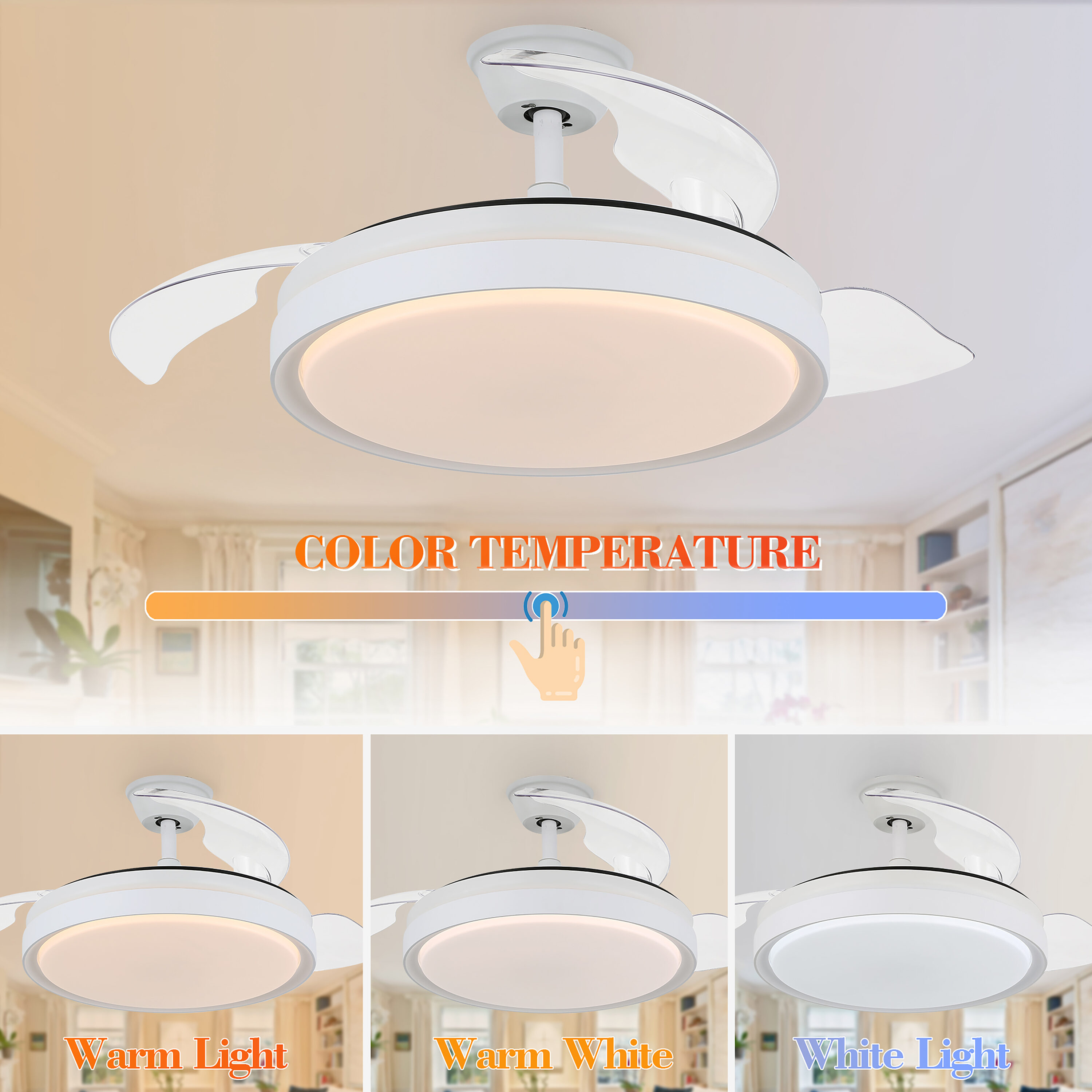 Bella Depot DC4205-W Ceiling-Fans - View #5