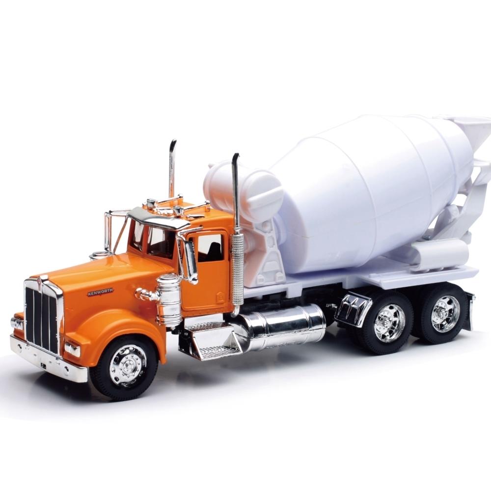 New-Ray Toys New Ray 10883 Die Cast Kenworth W900 Cement Mixer, Orange ...