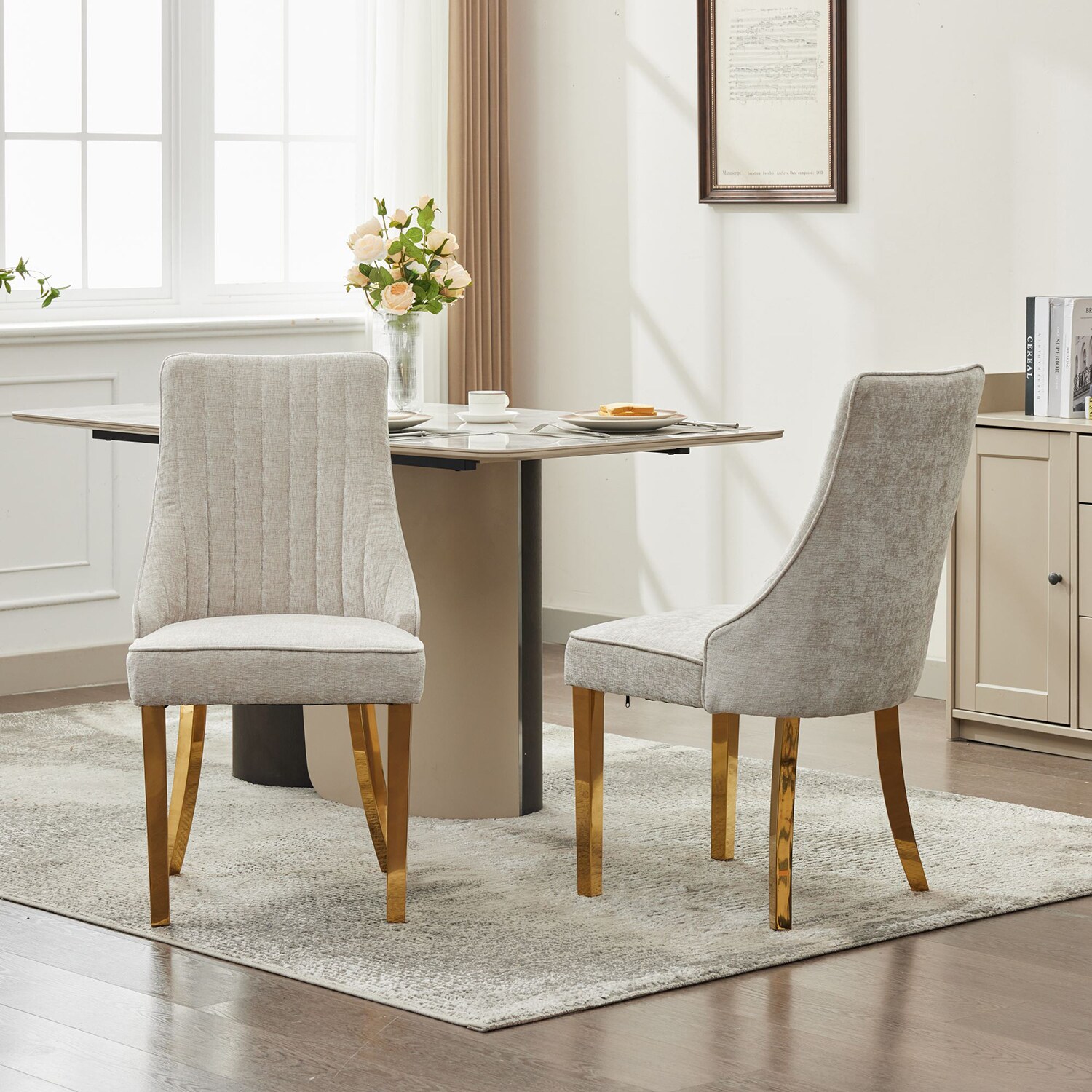 GZMR GZHF-700BROWN Dining-Chairs - View #3