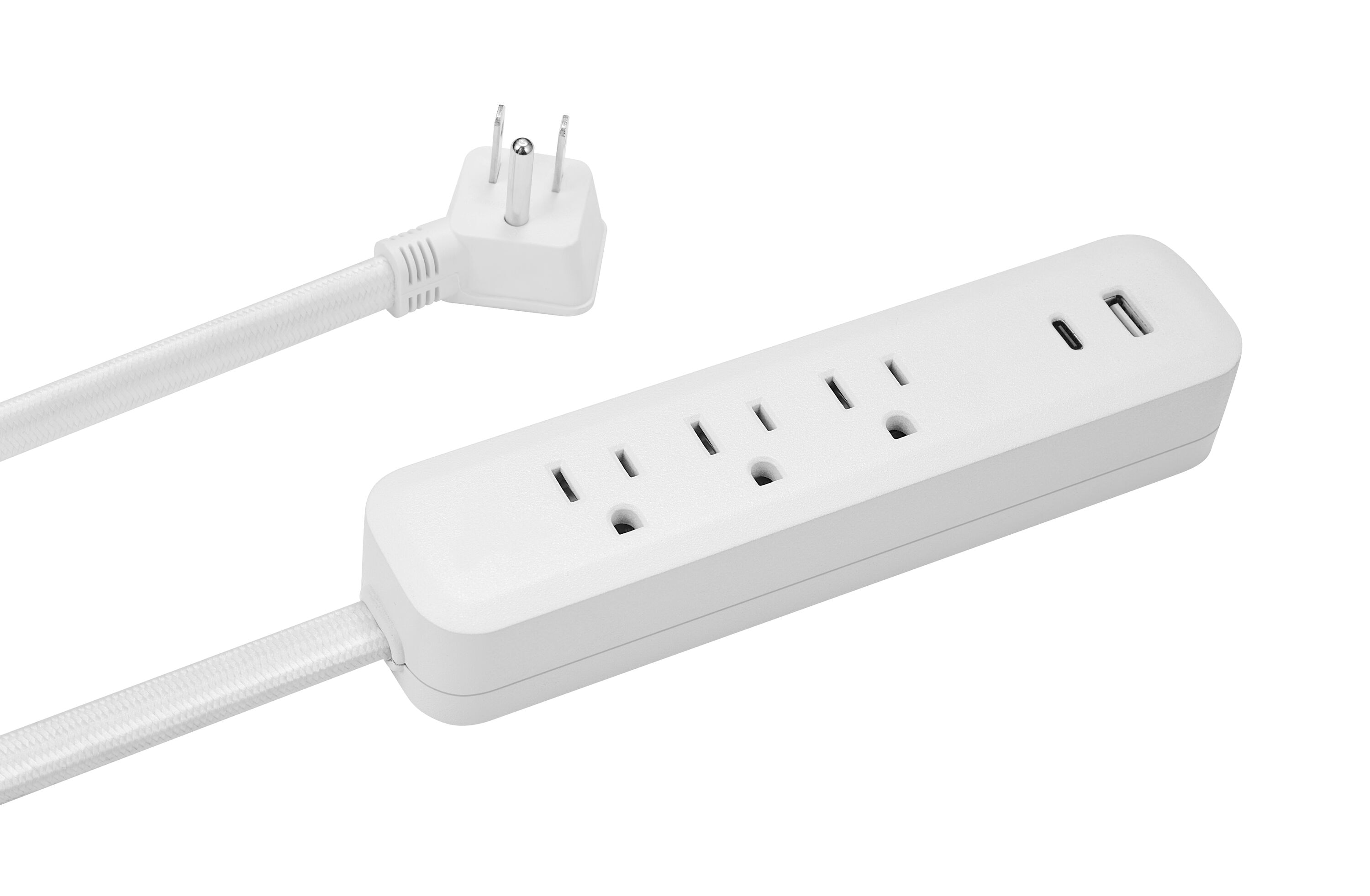 Utilitech 6-ft 3-Outlet 2-USB Ports Indoor White Power Strip in the ...