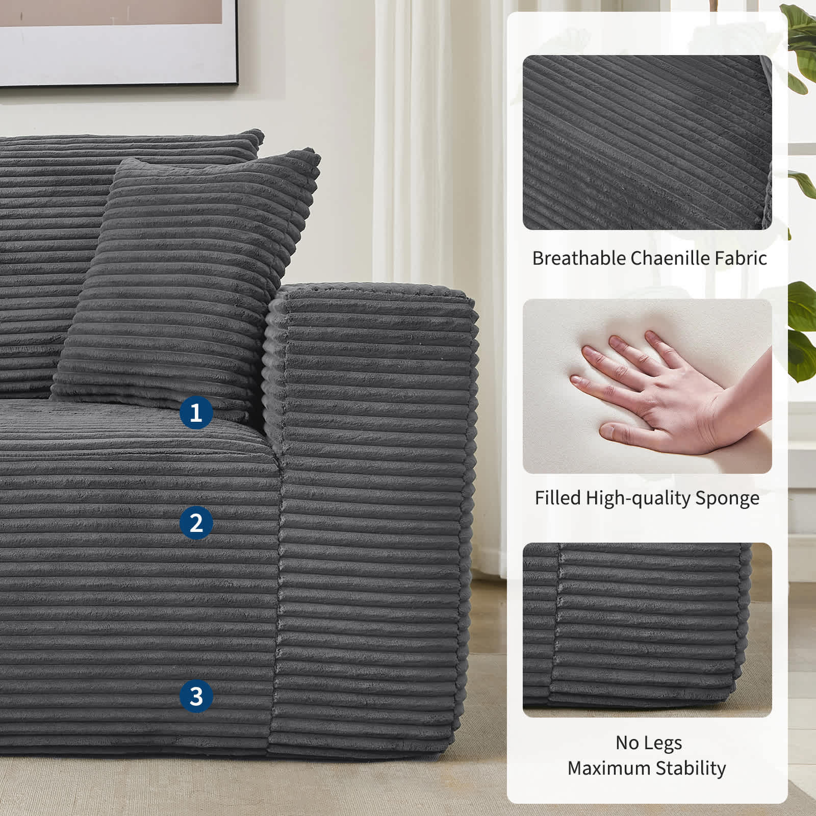 Qeetex SUN-PHK-346RB9SU Sofas-Loveseats - View #7