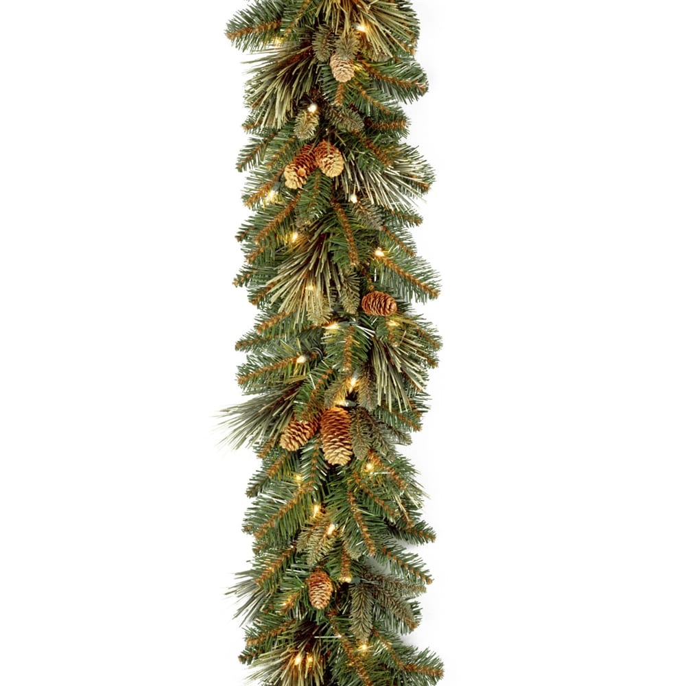 Sequoia Fir Prelit Commercial LED Christmas Garland, Warm White Lights