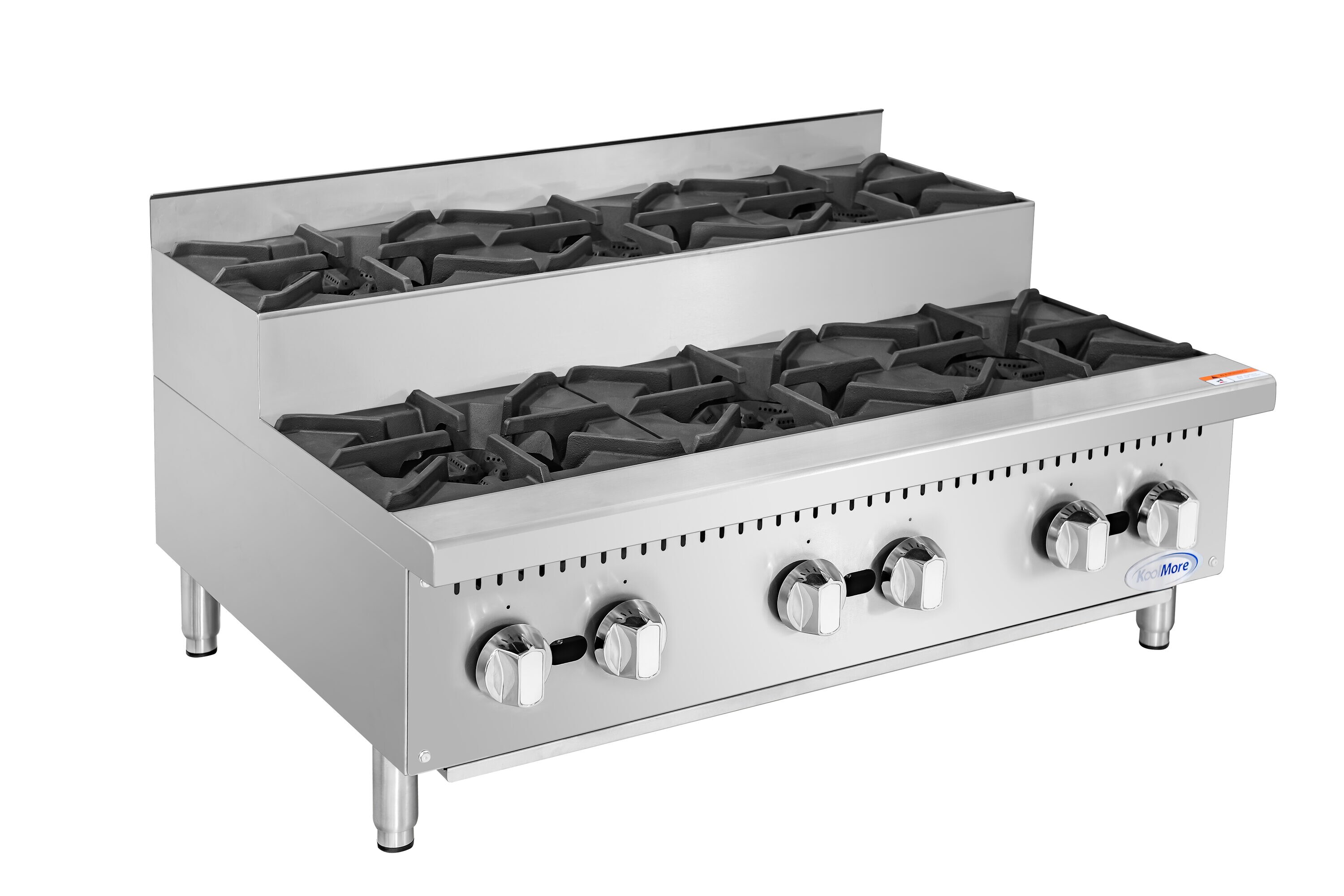 KoolMore LOW-KM-CRSU-36 36-in 6 burners Stainless steel Gas Cooktop