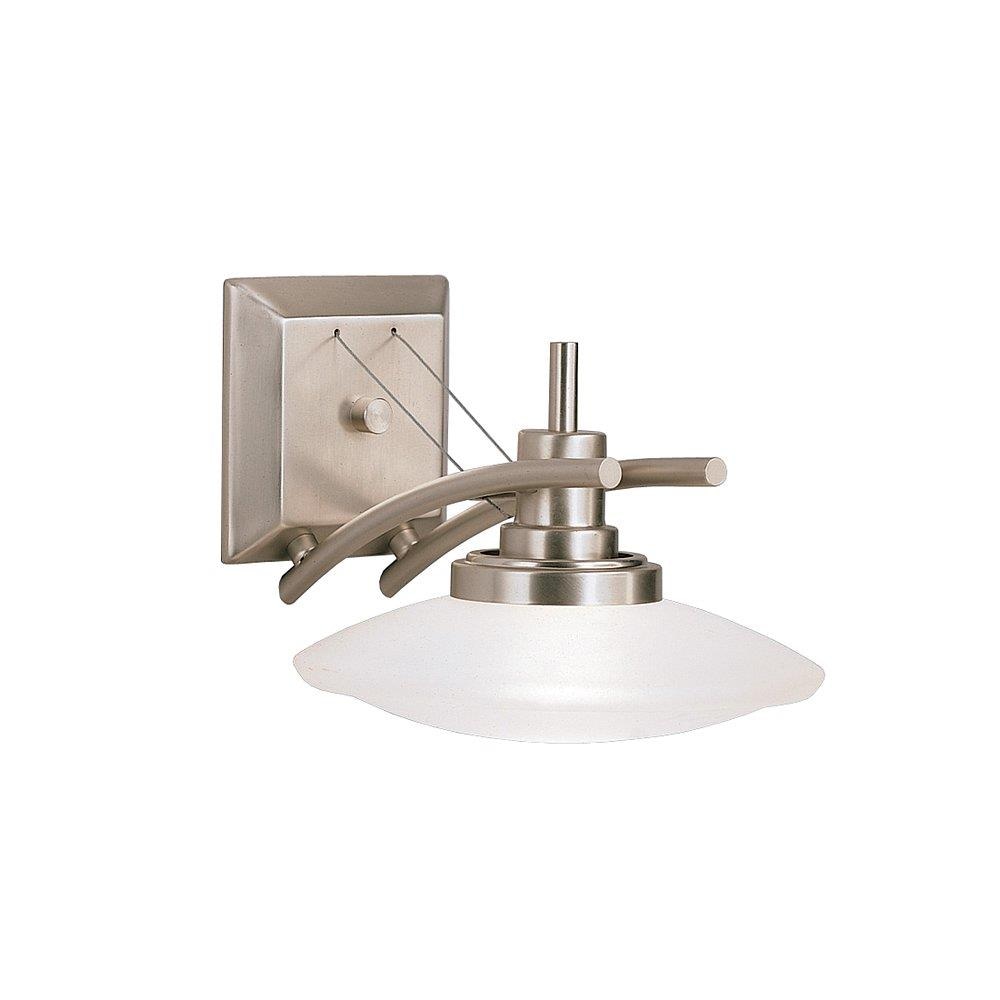 Kichler 6963NI Structures 1-Light Brushed Nickel Modern/Contemporary Vanity Light