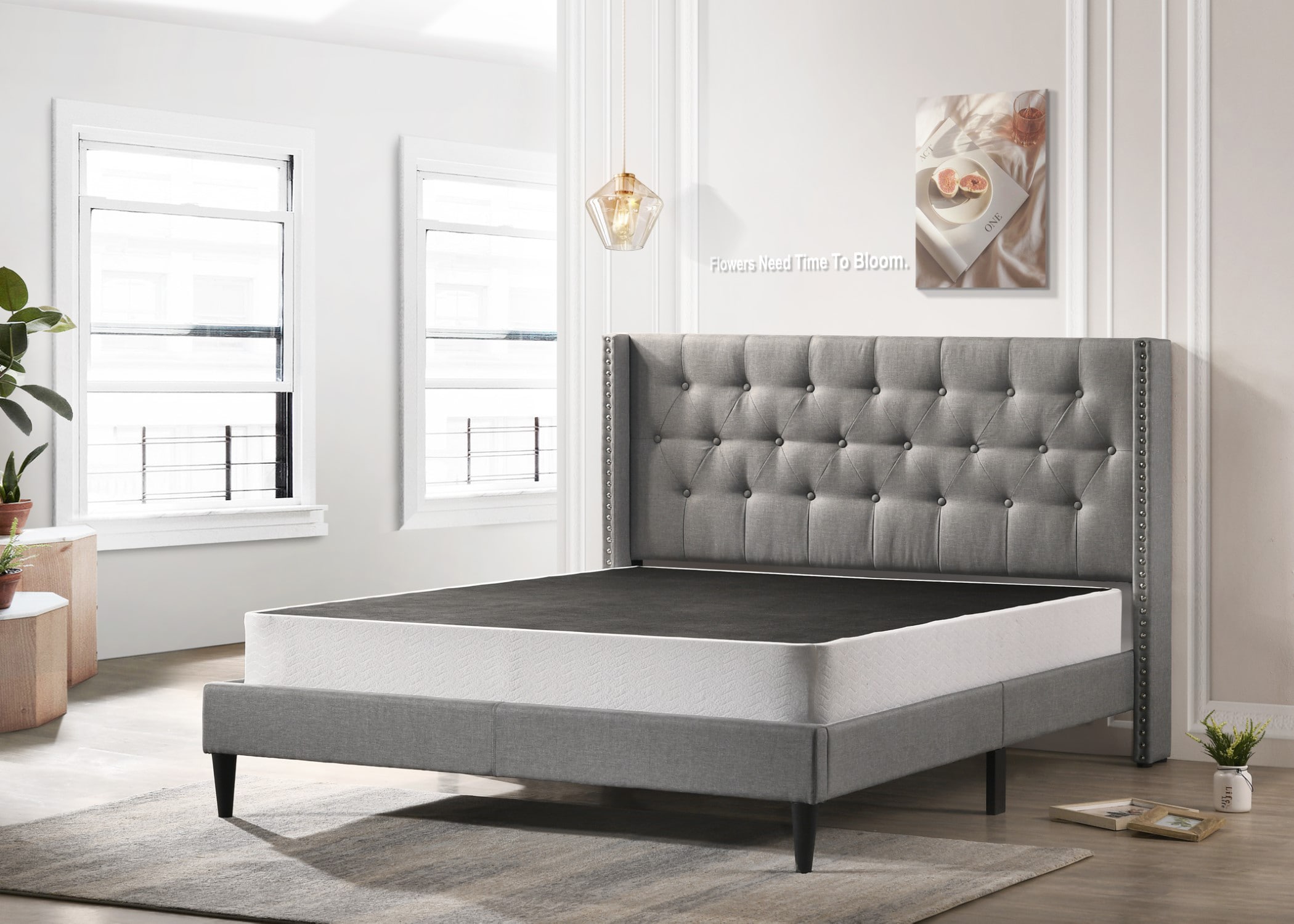Home Design 80075MSB-711 8-in Standard profile King Box Spring