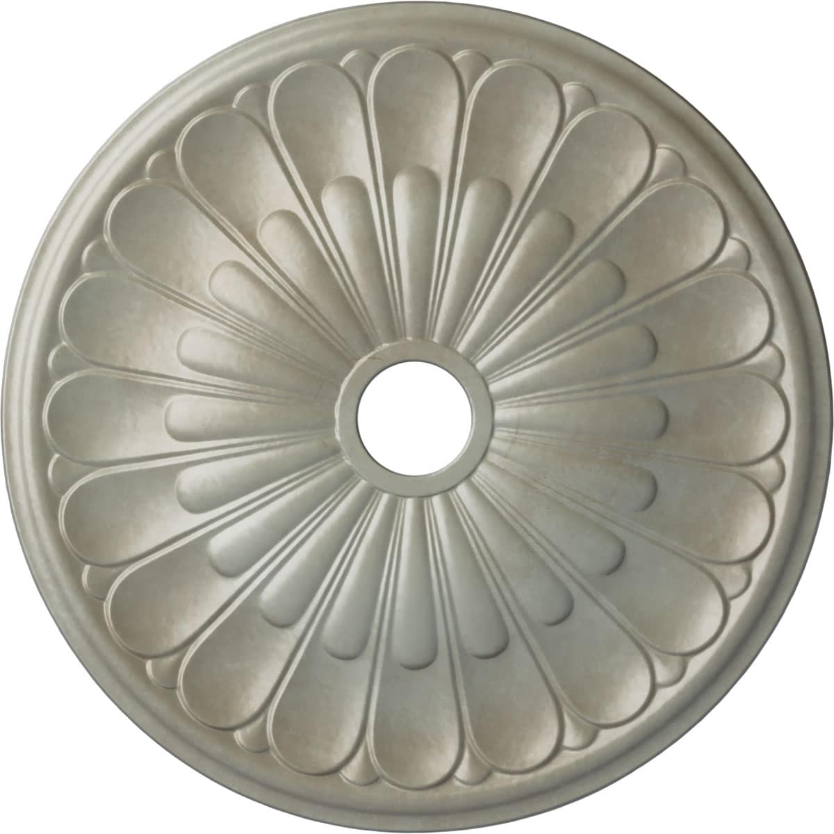 Ekena Millwork CM26ELFLS Elsinore 26.75-in W x 26.75-in L Painted Flash Gold Polyurethane Whole Ceiling Medallion