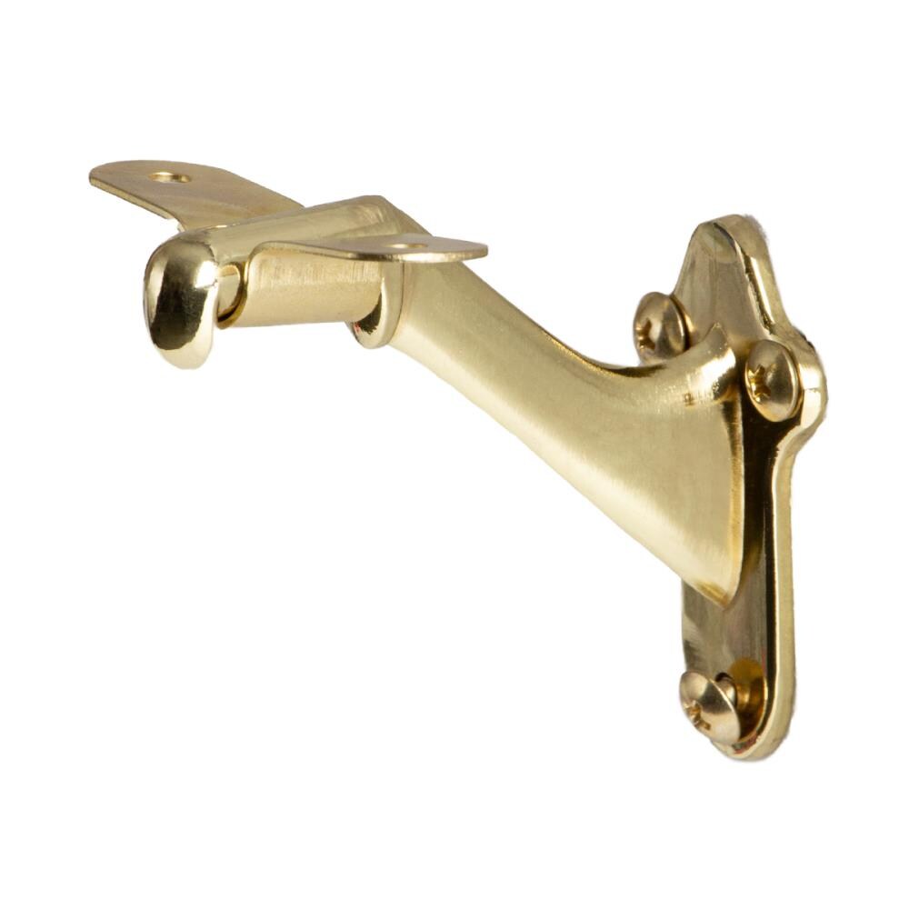 House of Forgings HFPB.3002 Polished Brass Wrought Iron Handrail Brackets