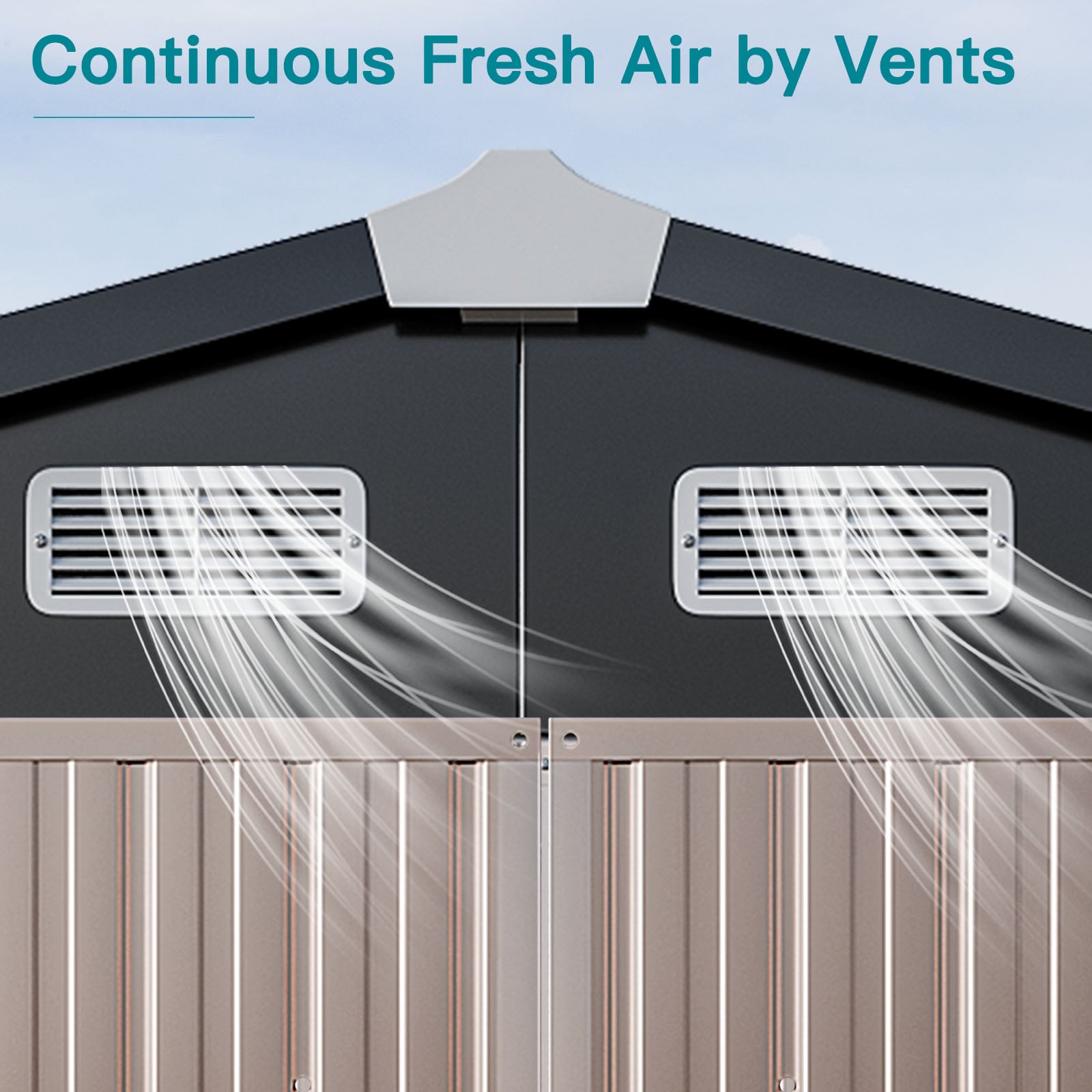 AOXUN AX-42718R Metal-Storage-Buildings-Sheds - View #6