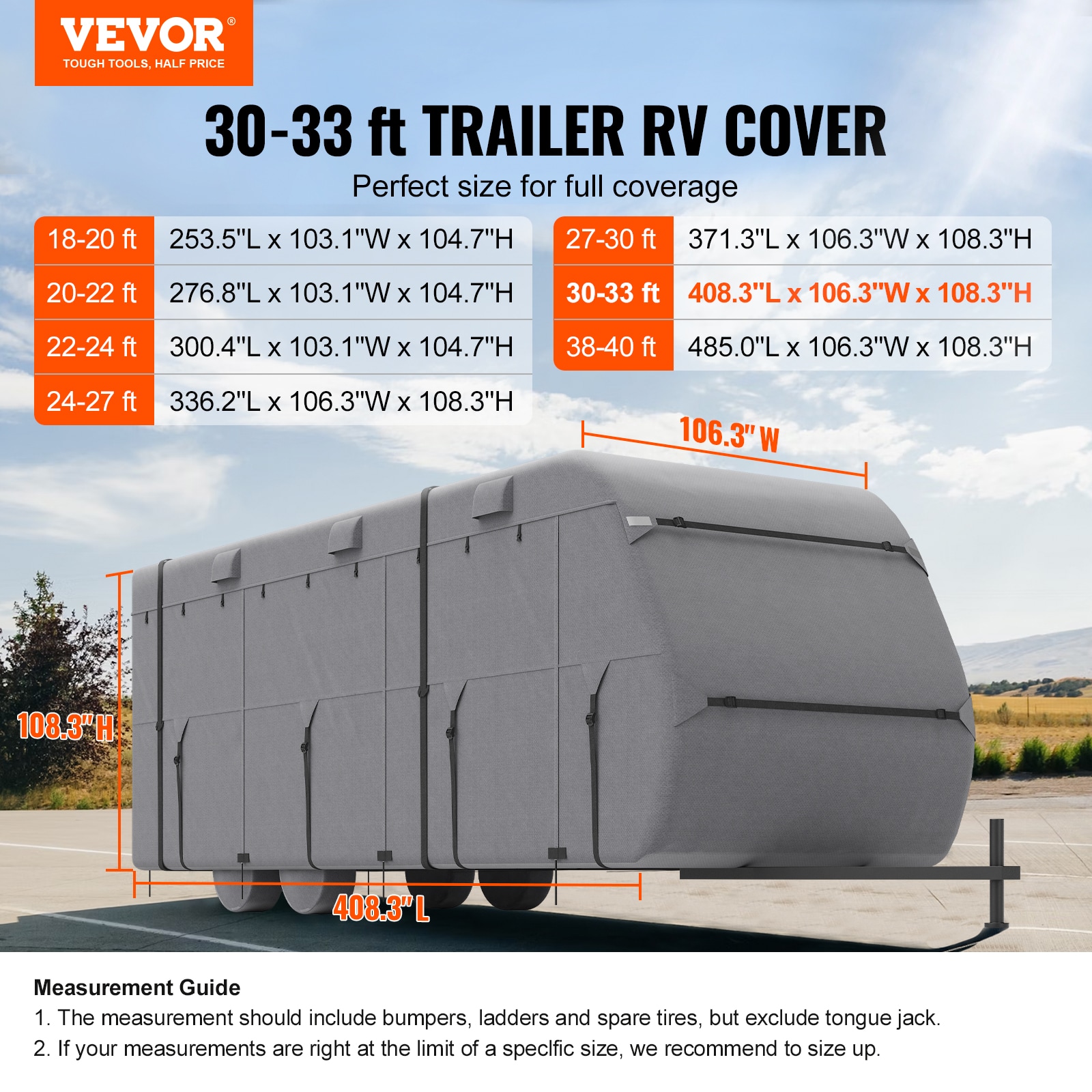 VEVOR CYC30-334SK2K8NLZV0 Rec-Vehicle-Acc - View #3