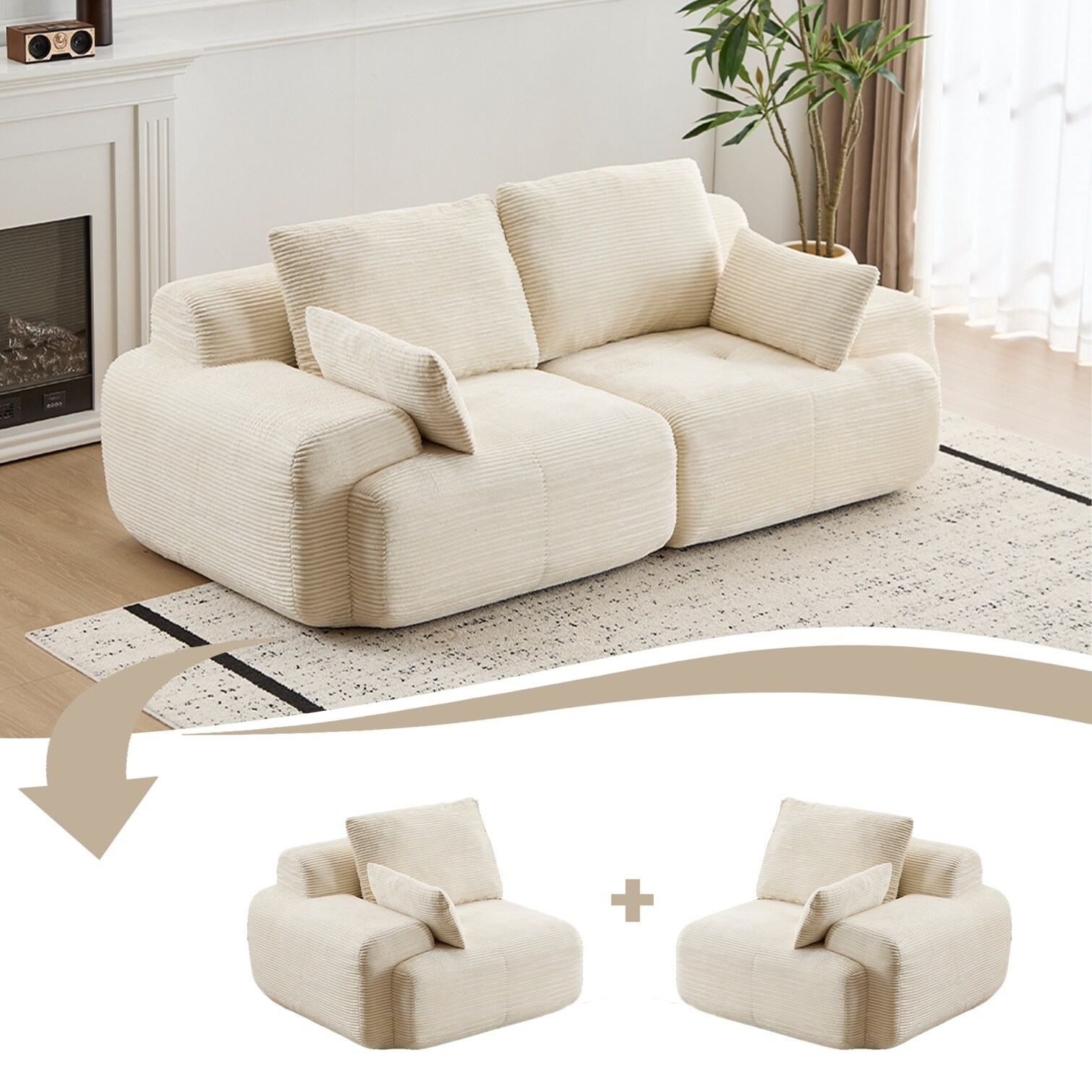 BBabe NK9QSLAZDRBE Sofas-Loveseats - View #3