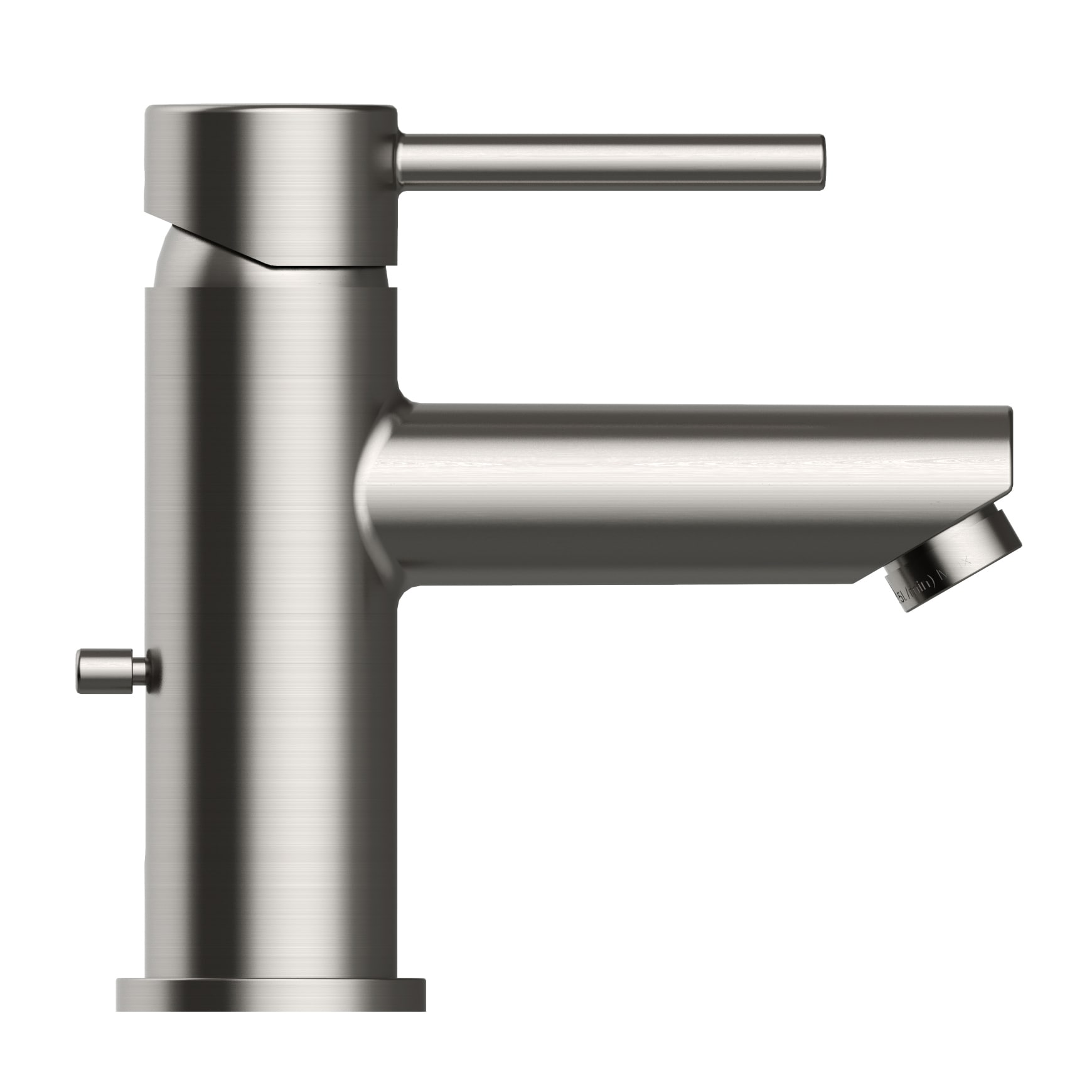 Satin Nickel Single Handle Bathroom Faucet with Ceramic Disc