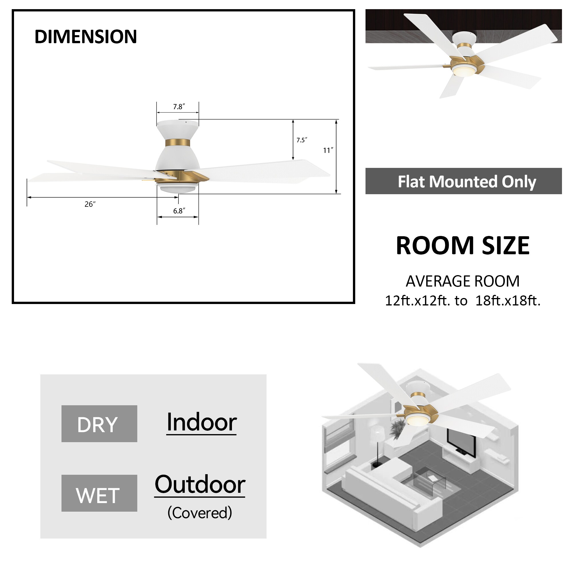 CARRO USA LS525J1-L11-W1-1G-FM Ceiling-Fans - View #10