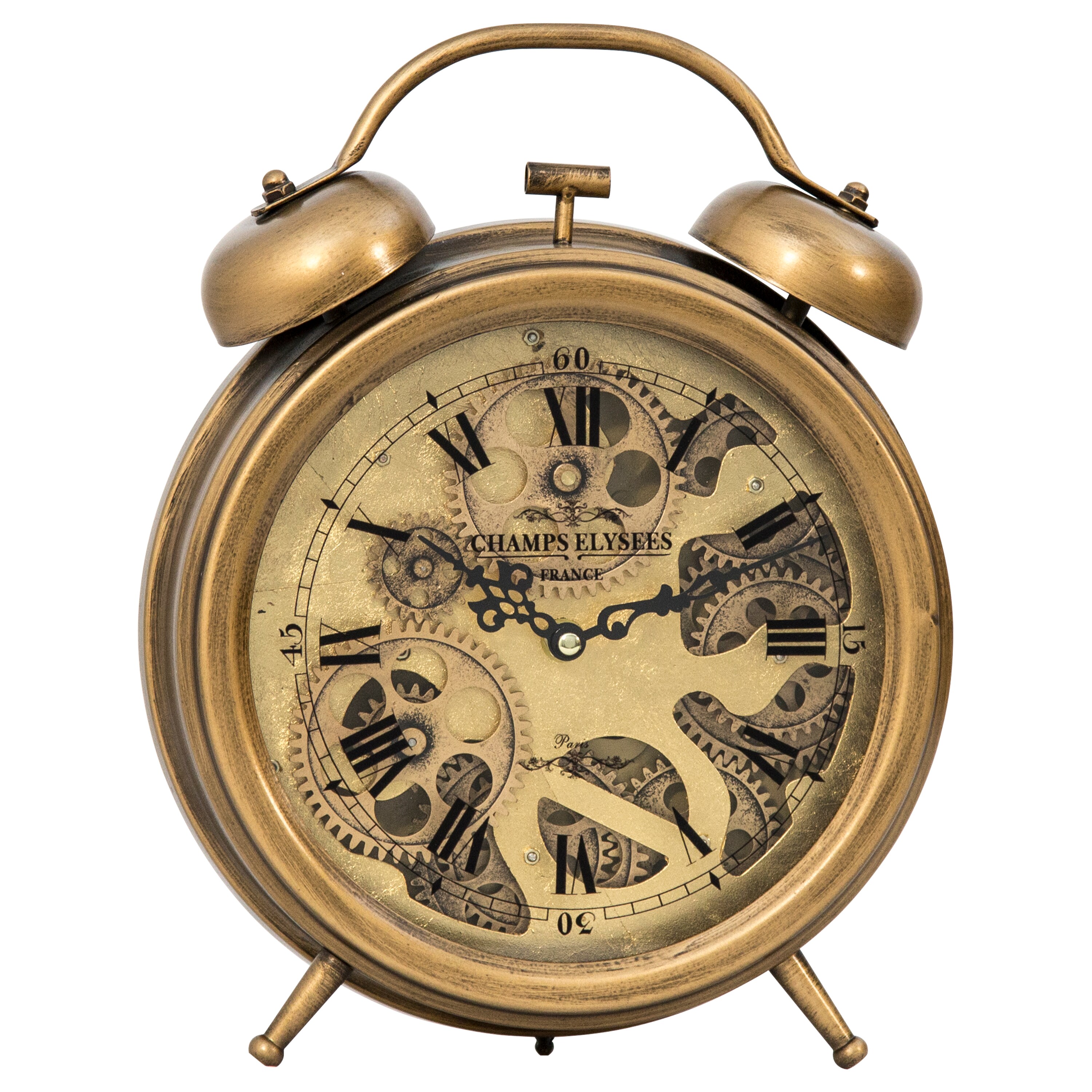 Yosemite Home Decor Simple Pocket Watch Gear Clock - Black/Gold