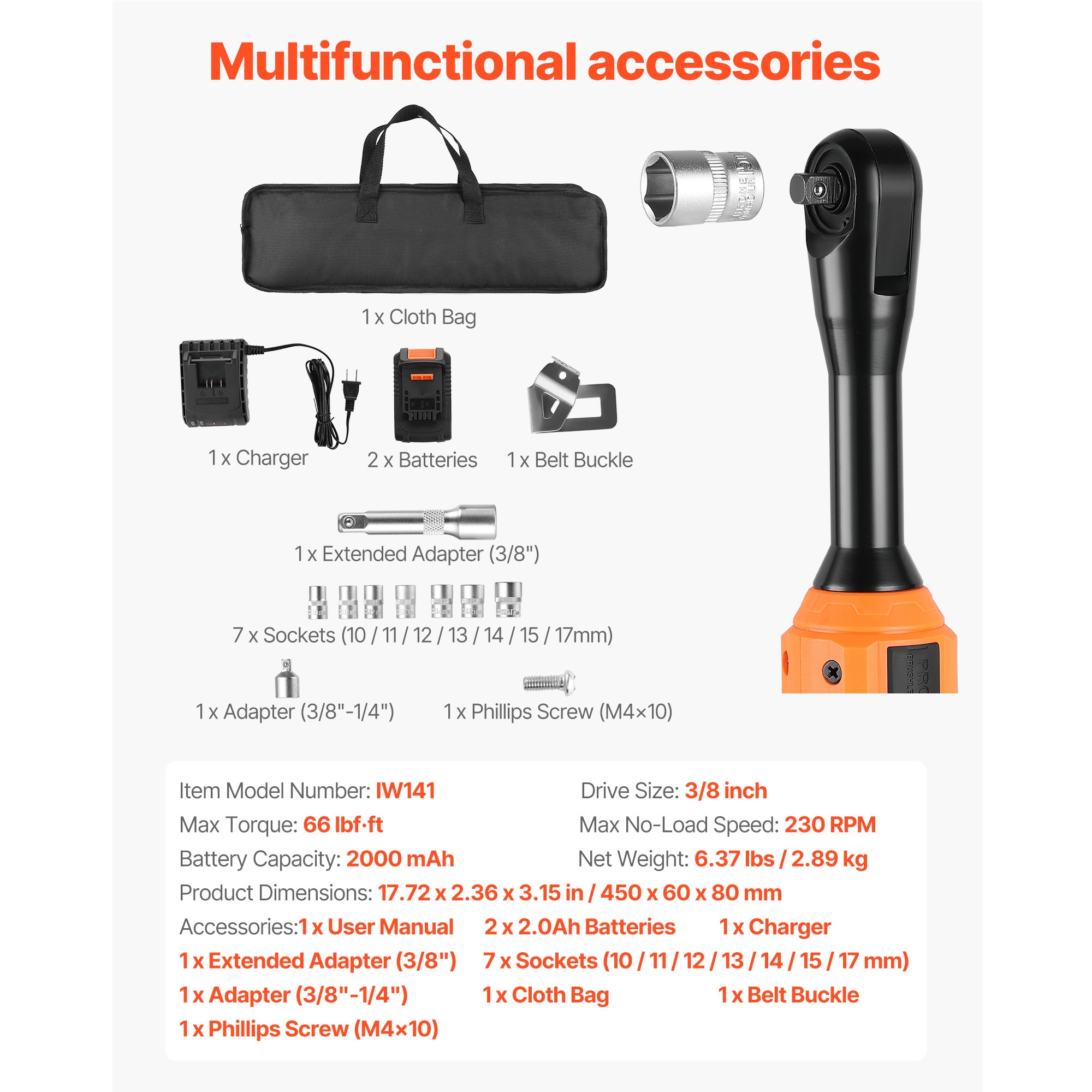 Flynama G-P458139 Cordless-Impact-Wrenches - View #2
