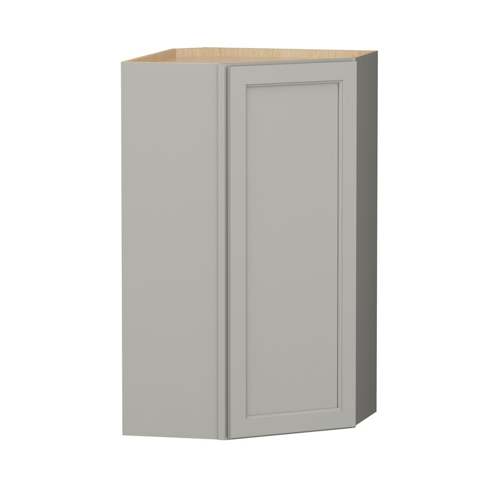 Shenandoah Glasson 24-in W x 42-in H x 12-in D Stone Painted Diagonal Corner Wall Fully Assembled Cabinet Recessed Panel Transitional