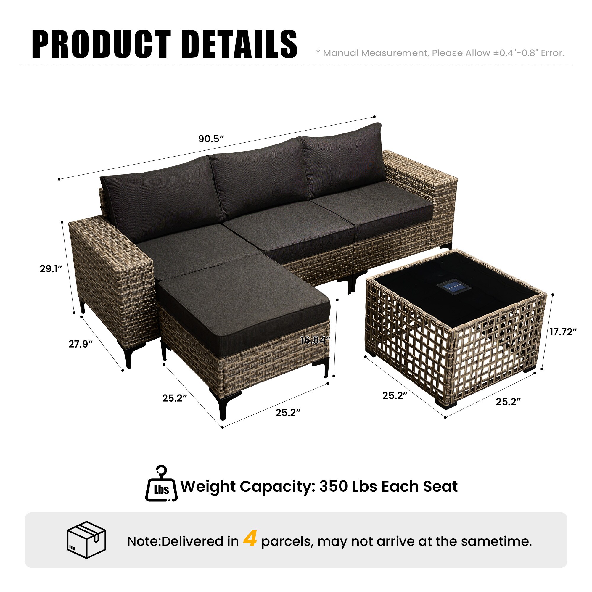 XIZZI XIVRC1052-T Patio-Sofas-Daybeds - View #9