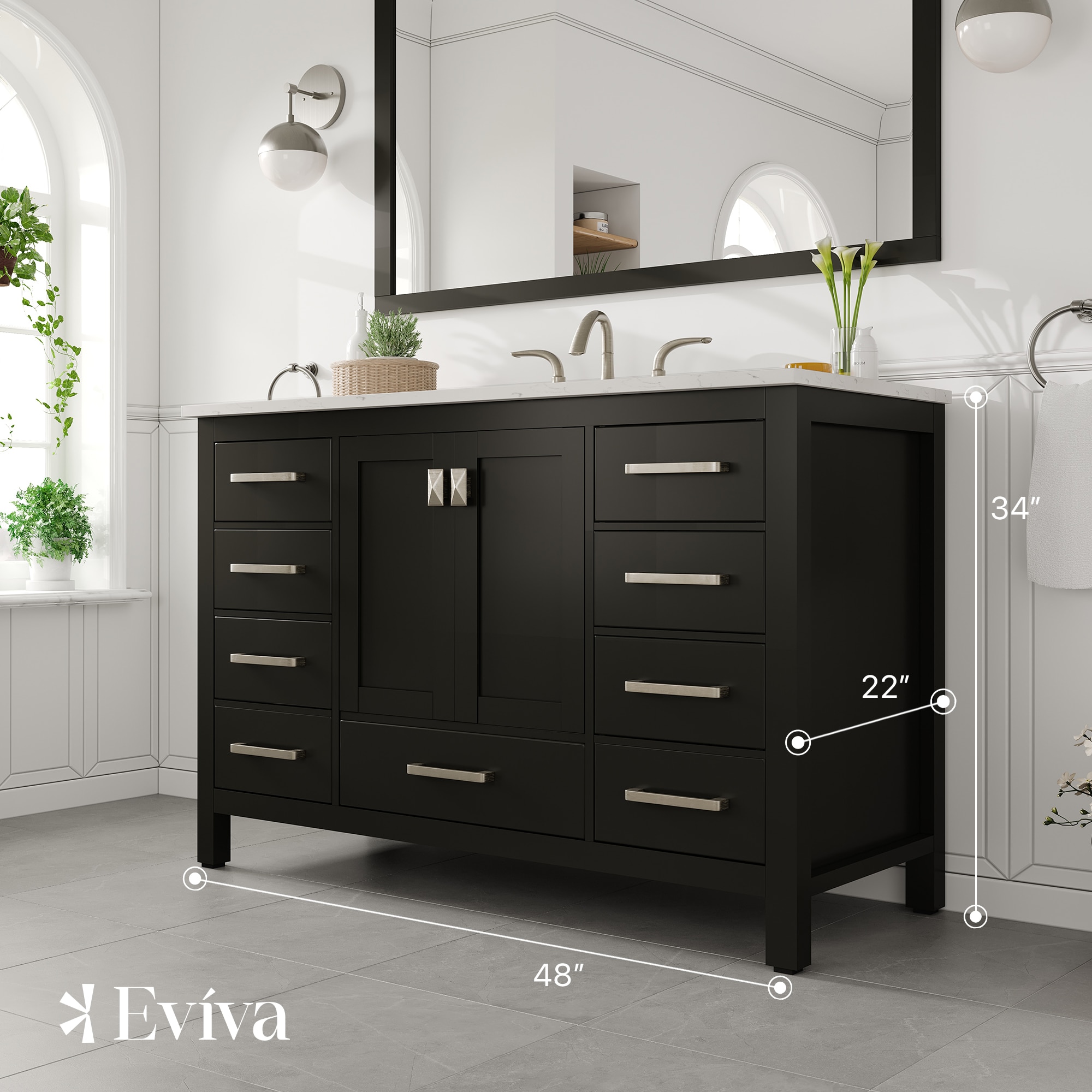 Eviva EVVN412-48ES-Q Bath-Vanity-Combo - View #2