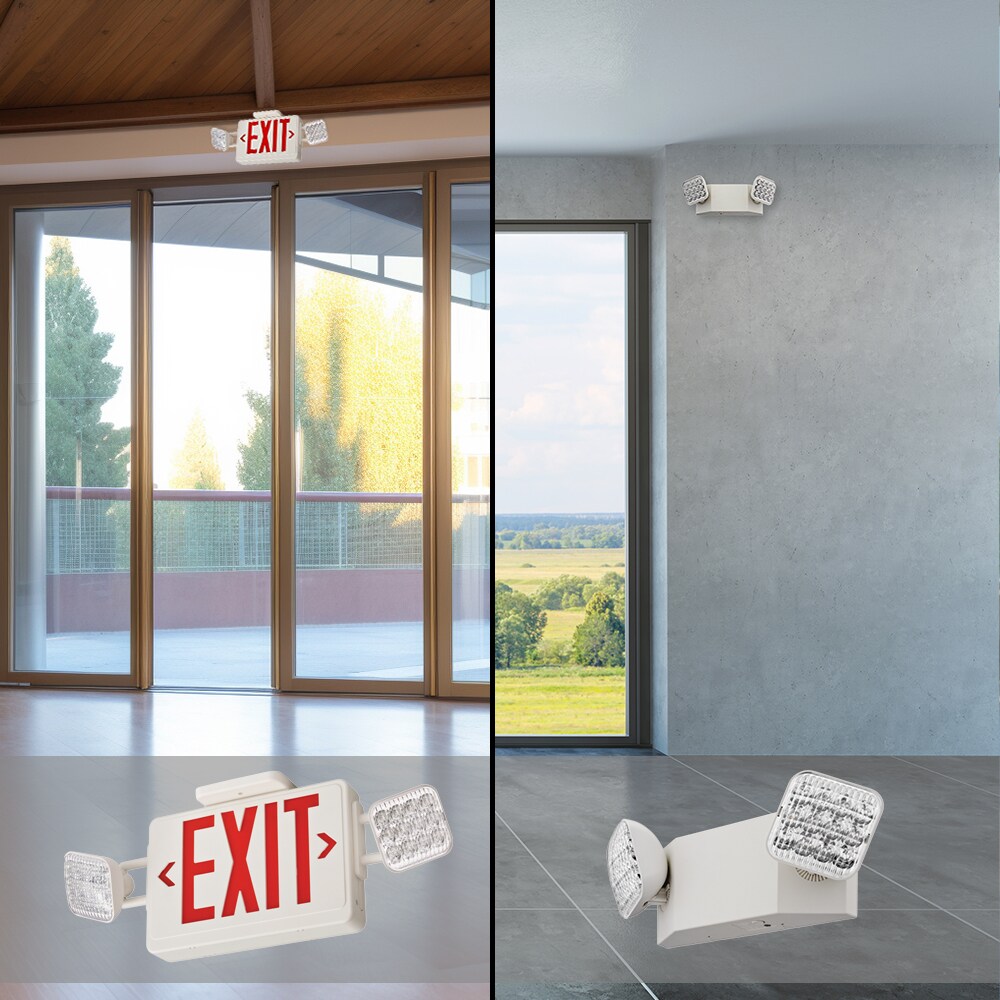 Shop Lithonia Lighting Small Round EXRG Exit & Emergency Bundle at