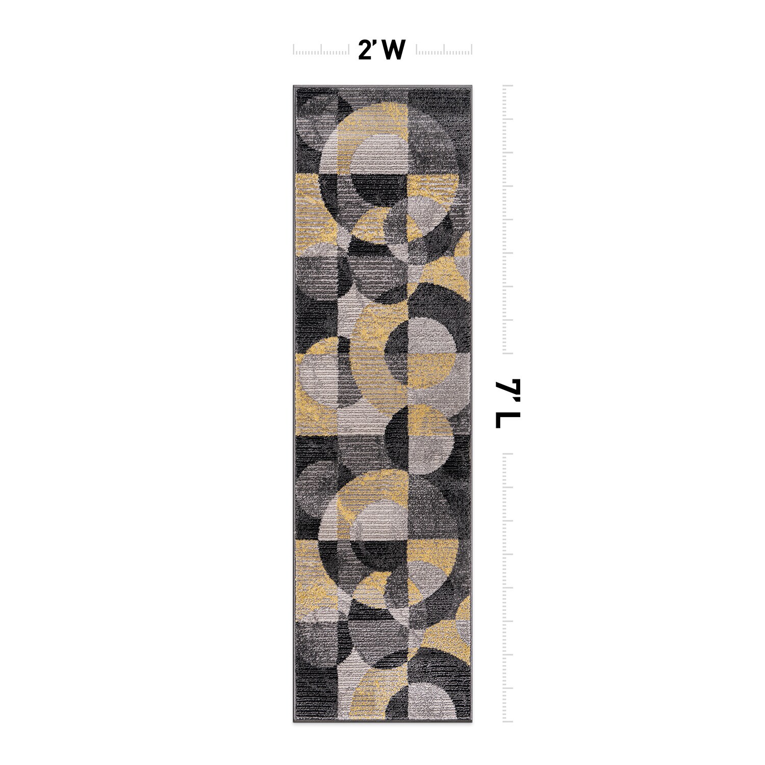 World Rug Gallery 397YELLOW2X7 rugs - View #3