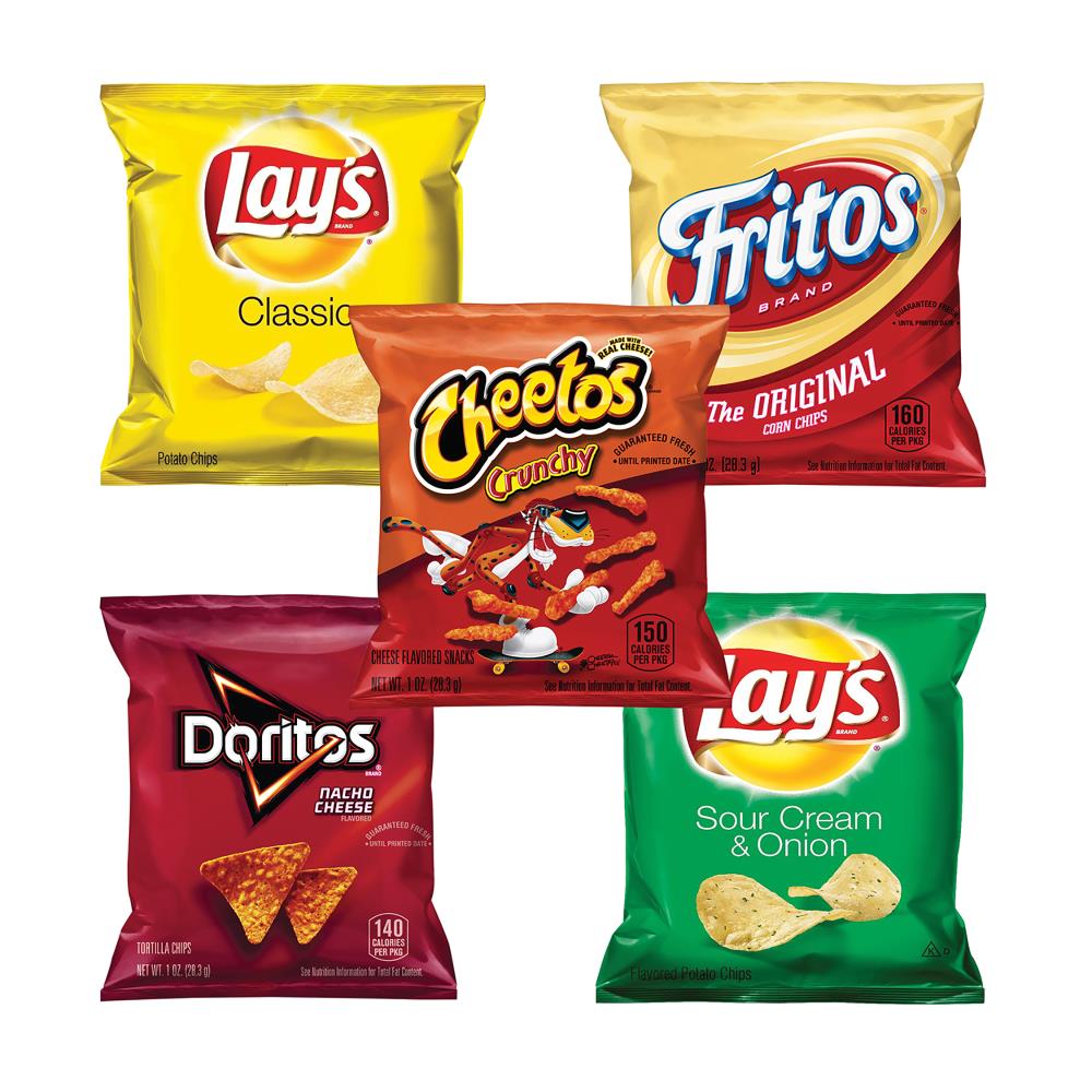 Frito-Lay Frito Lay Potato Chips Bags Variety Pack, 1 oz, 50 Count -  Assorted Corn Chips/Snacks in the Snacks & Candy department at