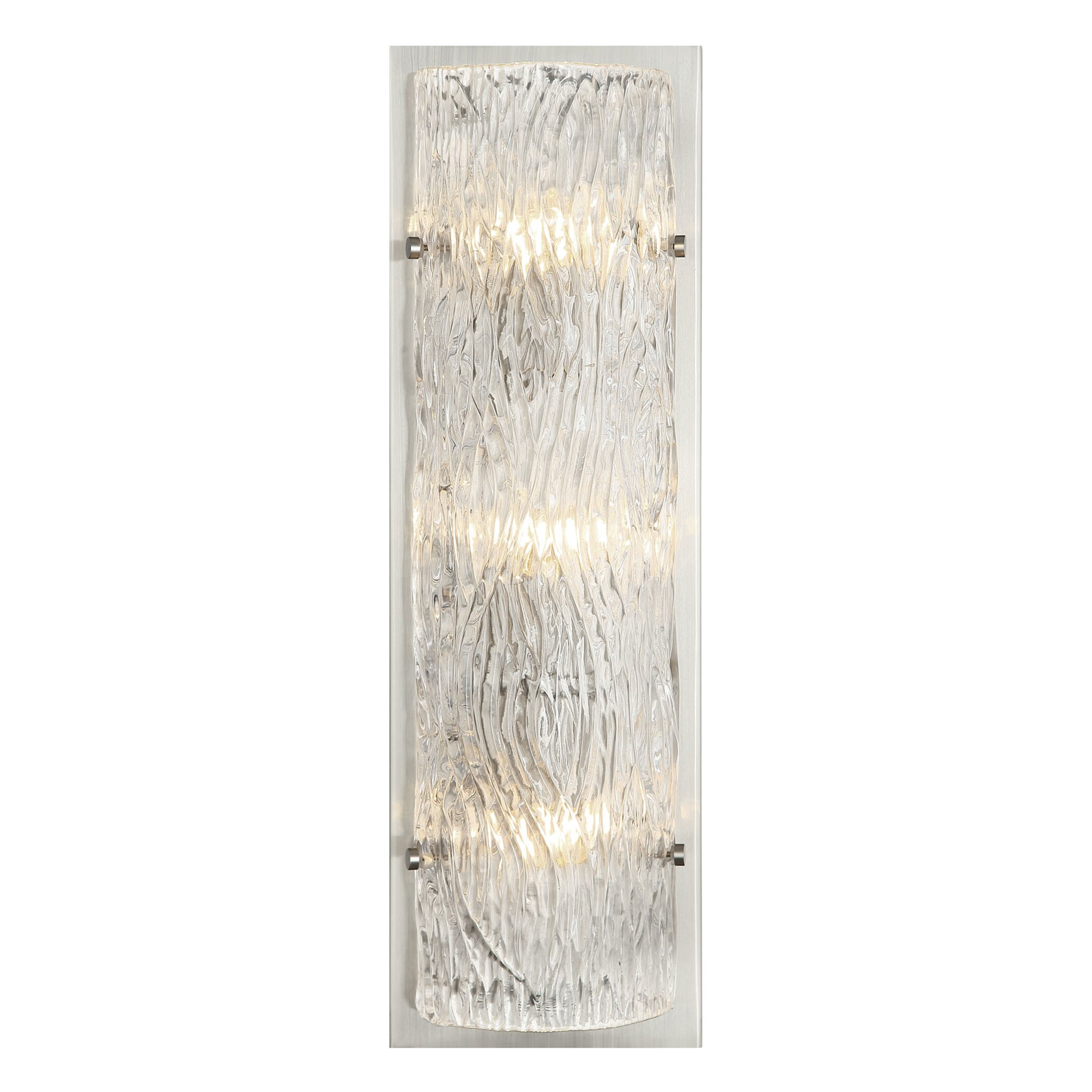 Varaluz 376W03BN Morgan 7.5-in W 3 -Light Multiple colors Glam Wall Sconce
