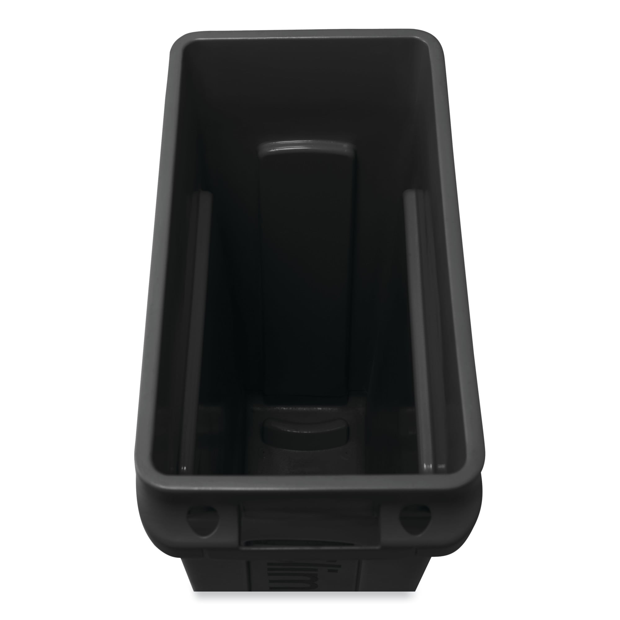 Rubbermaid Commercial Products 16-Gallons Black Plastic Commercial  Touchless Trash Can Outdoor in the Trash Cans department at