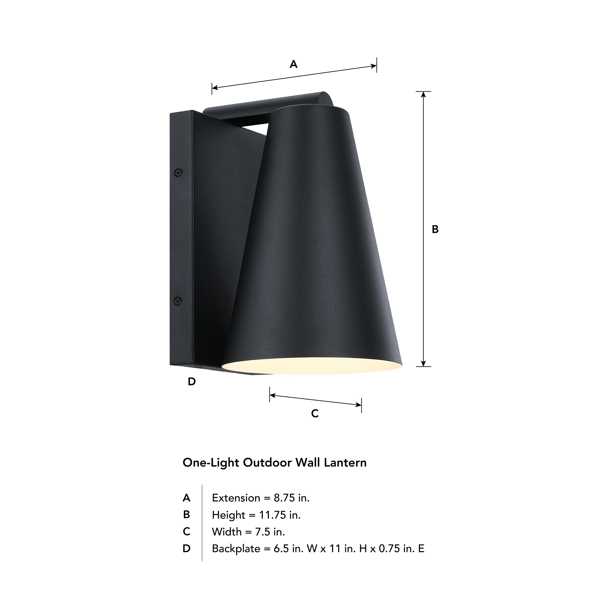 Designers Fountain D326M-11EW-BK Outdoor-Wall-Lighting - View #7